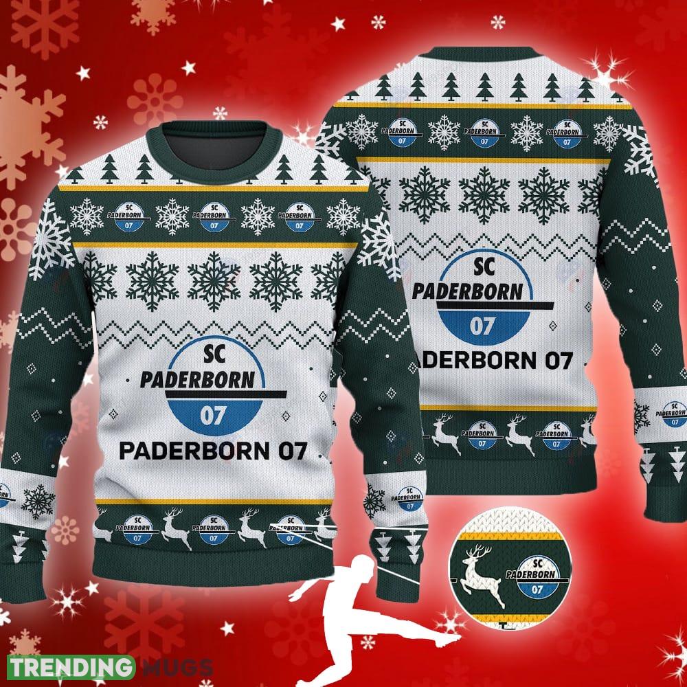 SC Paderborn 07 Big Logo Ugly Christmas Tree Green 3D Sweater For Men And Women - SC Paderborn 07 Big Logo Ugly Snowflakes Reindeer Green 3D Sweater For Men And Women SC Paderborn 07 Big Logo Ugly Christmas Tree Green 3D Sweater For Men And Women - SC Paderborn 07 Big Logo Ugly Snowflakes Reindeer Green 3D Sweater For Men And Women