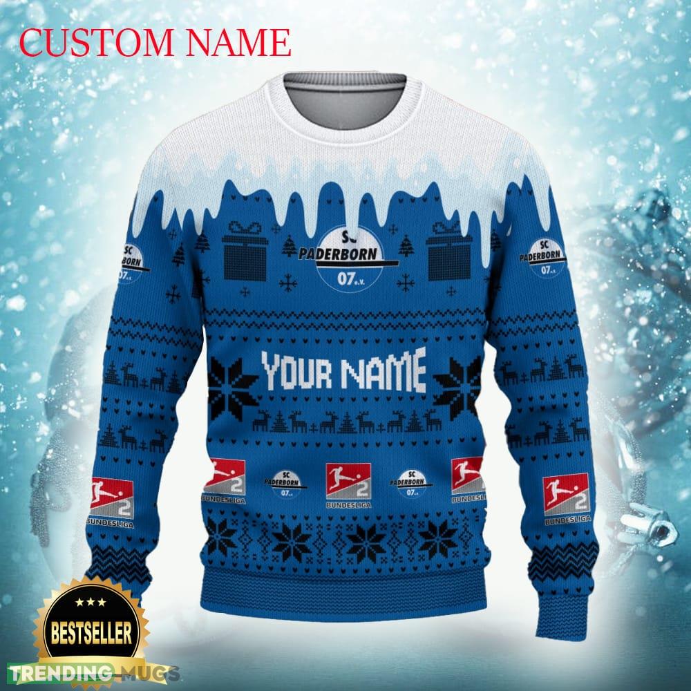 SC Paderborn Logo Ugly Christmas Sweater New Gift For Men And Women Custom Name - SC Paderborn Ugly Christmas Sweater Photo 2 SC Paderborn Logo Ugly Christmas Sweater New Gift For Men And Women Custom Name - SC Paderborn Ugly Christmas Sweater Photo 2
