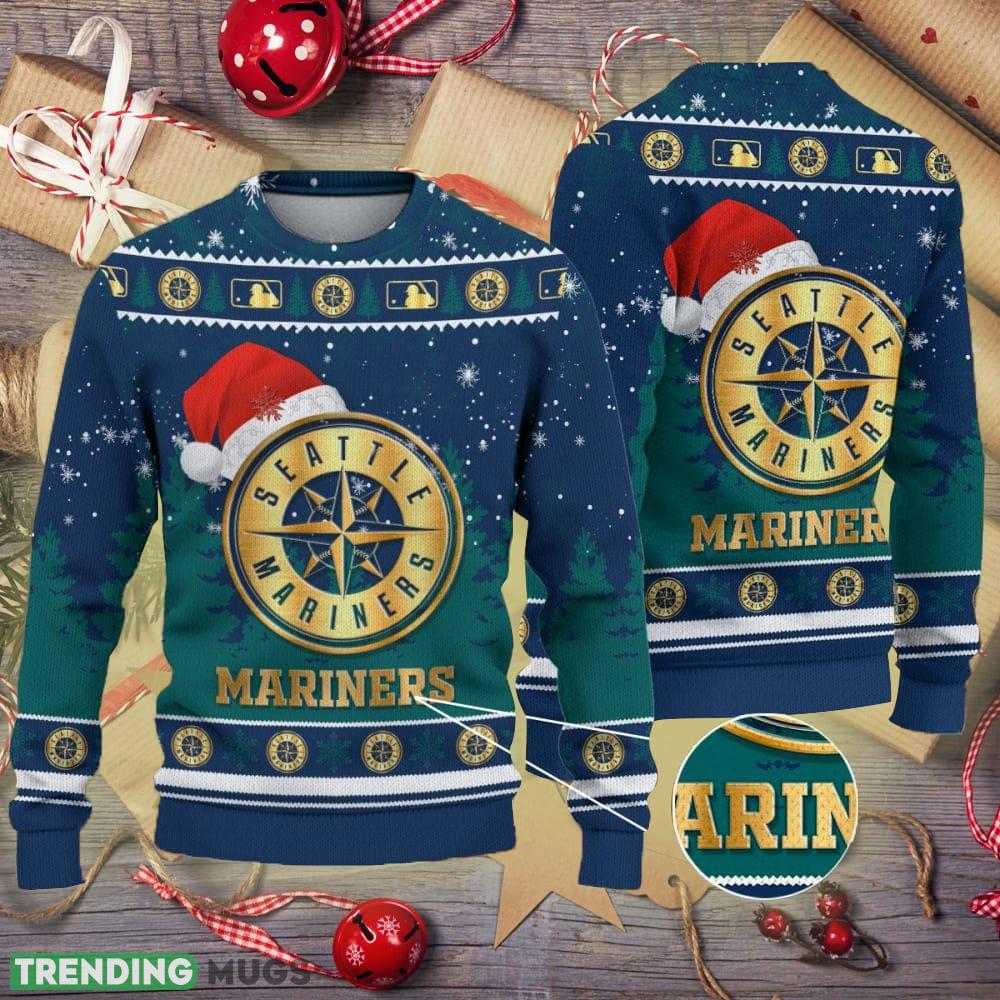 Seattle Mariners Logo Golden Fans Santa Hat Tree Ugly Xmas Sweater - Seattle Mariners Logo Golden Fans Santa Hat Tree Ugly Xmas Sweater Seattle Mariners Logo Golden Fans Santa Hat Tree Ugly Xmas Sweater - Seattle Mariners Logo Golden Fans Santa Hat Tree Ugly Xmas Sweater