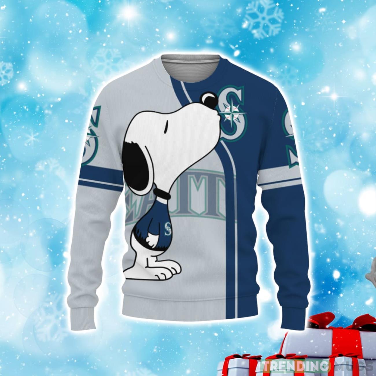 Seattle Mariners Shop Champion Teamwear Christmas Sweater Product Photo 1 Seattle Mariners Shop Champion Teamwear Christmas Sweater Product Photo 1