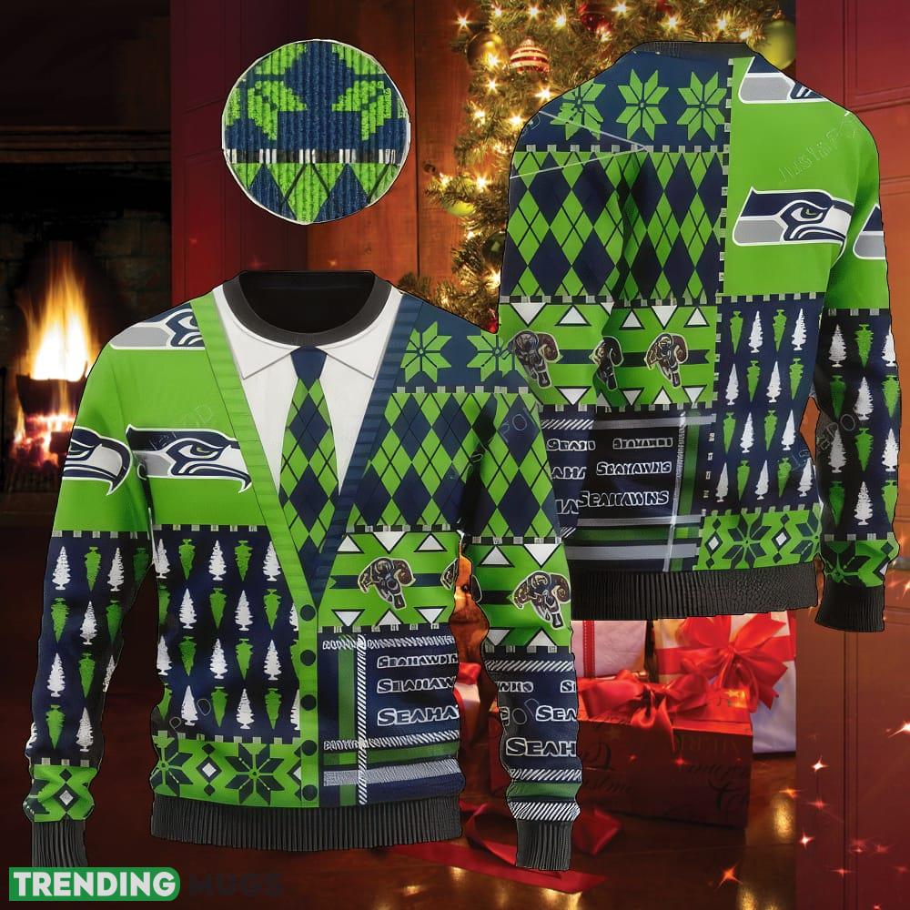 Seattle Seahawks NFL American Football Team Cardigan Style Knitted Christmas 3D Sweater Tinsel - Seattle Seahawks NFL American Football Team Cardigan Style Knitted Christmas 3D Sweater Tinsel Seattle Seahawks NFL American Football Team Cardigan Style Knitted Christmas 3D Sweater Tinsel - Seattle Seahawks NFL American Football Team Cardigan Style Knitted Christmas 3D Sweater Tinsel