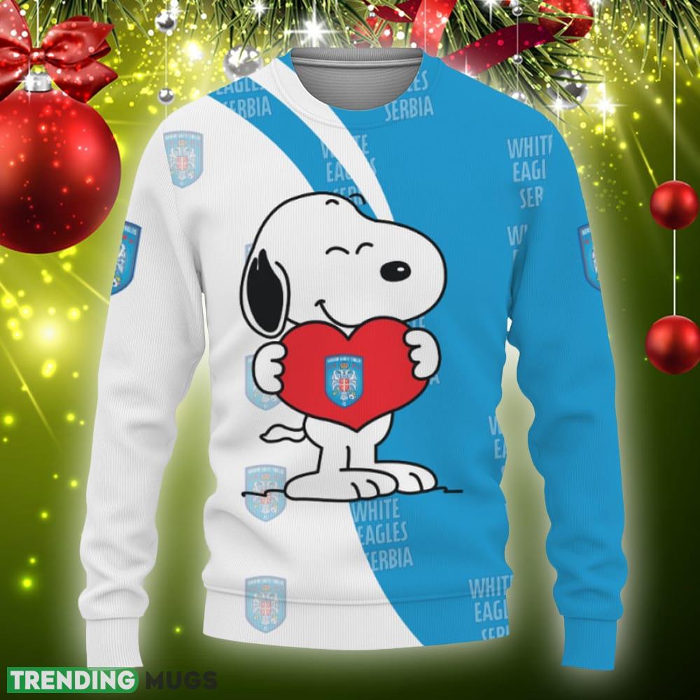 Serbian White Eagles FC Snoopy Cute Heart American Sports Team Knitted Xmas Sweater Gift Holidays - Serbian White Eagles FC Snoopy Cute Heart American Sports Team Sweatshirt-3D Sweatshirt_3 Serbian White Eagles FC Snoopy Cute Heart American Sports Team Knitted Xmas Sweater Gift Holidays - Serbian White Eagles FC Snoopy Cute Heart American Sports Team Sweatshirt-3D Sweatshirt_3