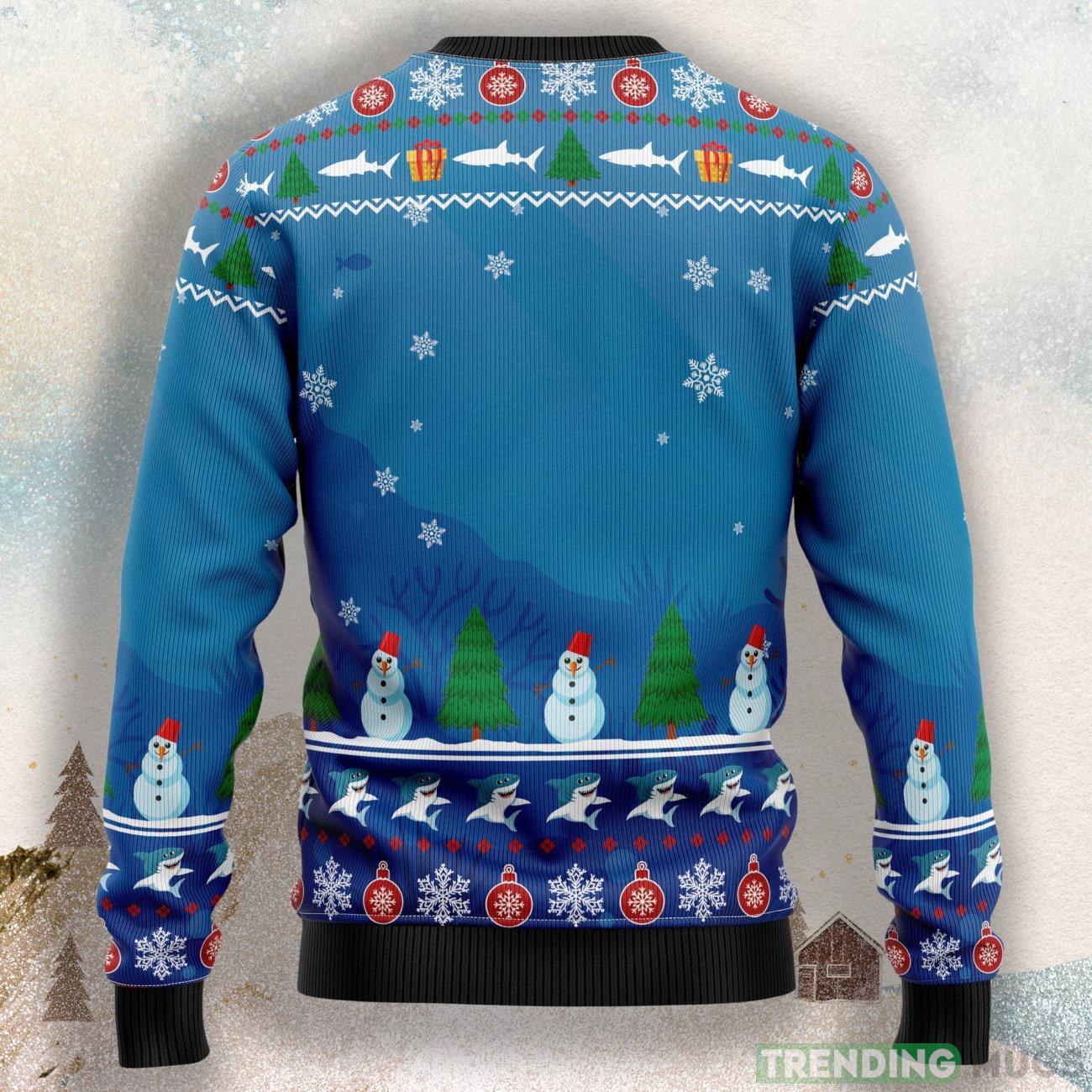 Shark Holly Jawly Christmas Ugly Christmas Sweater For Men & Women 3D Sweater Shark Holly Jawly Christmas Ugly Christmas Sweater For Men & Women 3D Sweater
