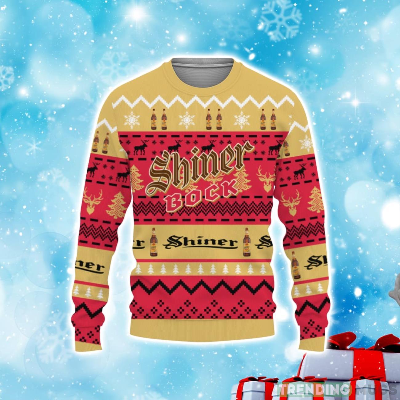 Shiner Bock Beers Shirts Beer Vintage Logo Christmas Sweater Product Photo 1 Shiner Bock Beers Shirts Beer Vintage Logo Christmas Sweater Product Photo 1