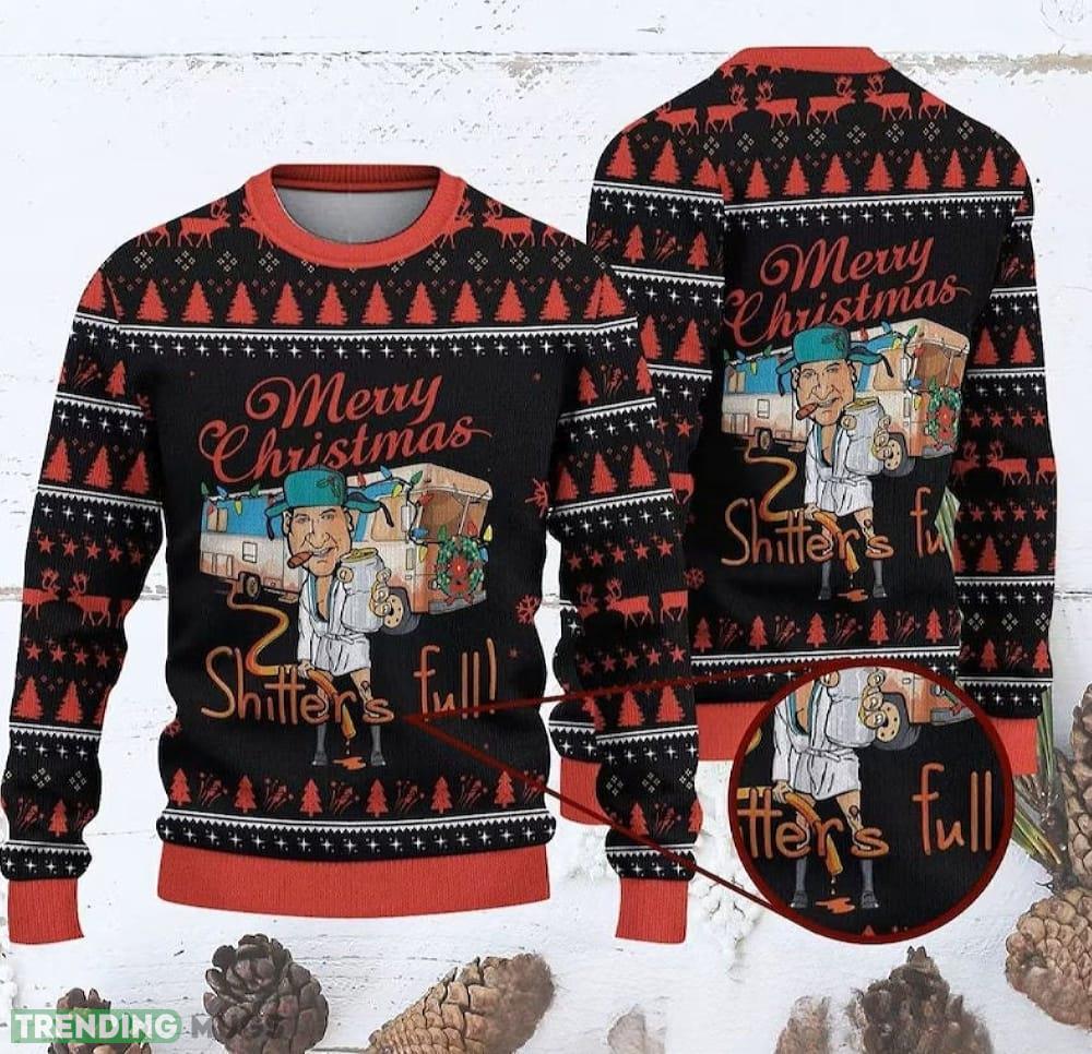 Shitter's Full Movie Quote Ugly Merry Christmas 2023 Gift for Men Women Unisex - Shitter's Full Movie Quote Ugly Merry Christmas 2023 Gift for Men Women Unisex