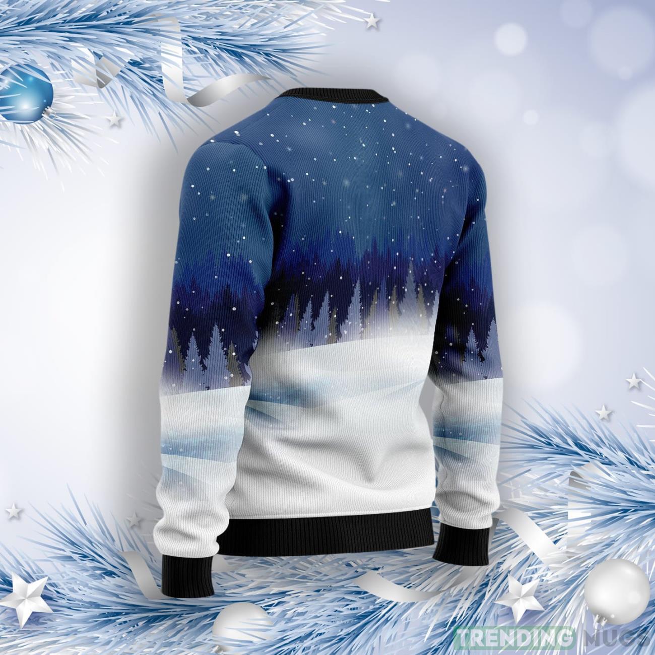 Siberian Husky Santa Sled Ugly Christmas Sweater 3D Sweater Siberian Husky Santa Sled Ugly Christmas Sweater 3D Sweater