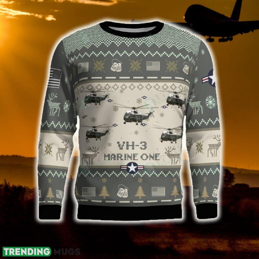 Sikorsky VH-3 Marine One VH3 Combat Aircraft Ugly Sweater Gift For Men And Women Gift Veteran Christmas - Sikorsky VH-3 Marine One VH3 Combat Aircraft Ugly Sweater 2 Sikorsky VH-3 Marine One VH3 Combat Aircraft Ugly Sweater Gift For Men And Women Gift Veteran Christmas - Sikorsky VH-3 Marine One VH3 Combat Aircraft Ugly Sweater 2