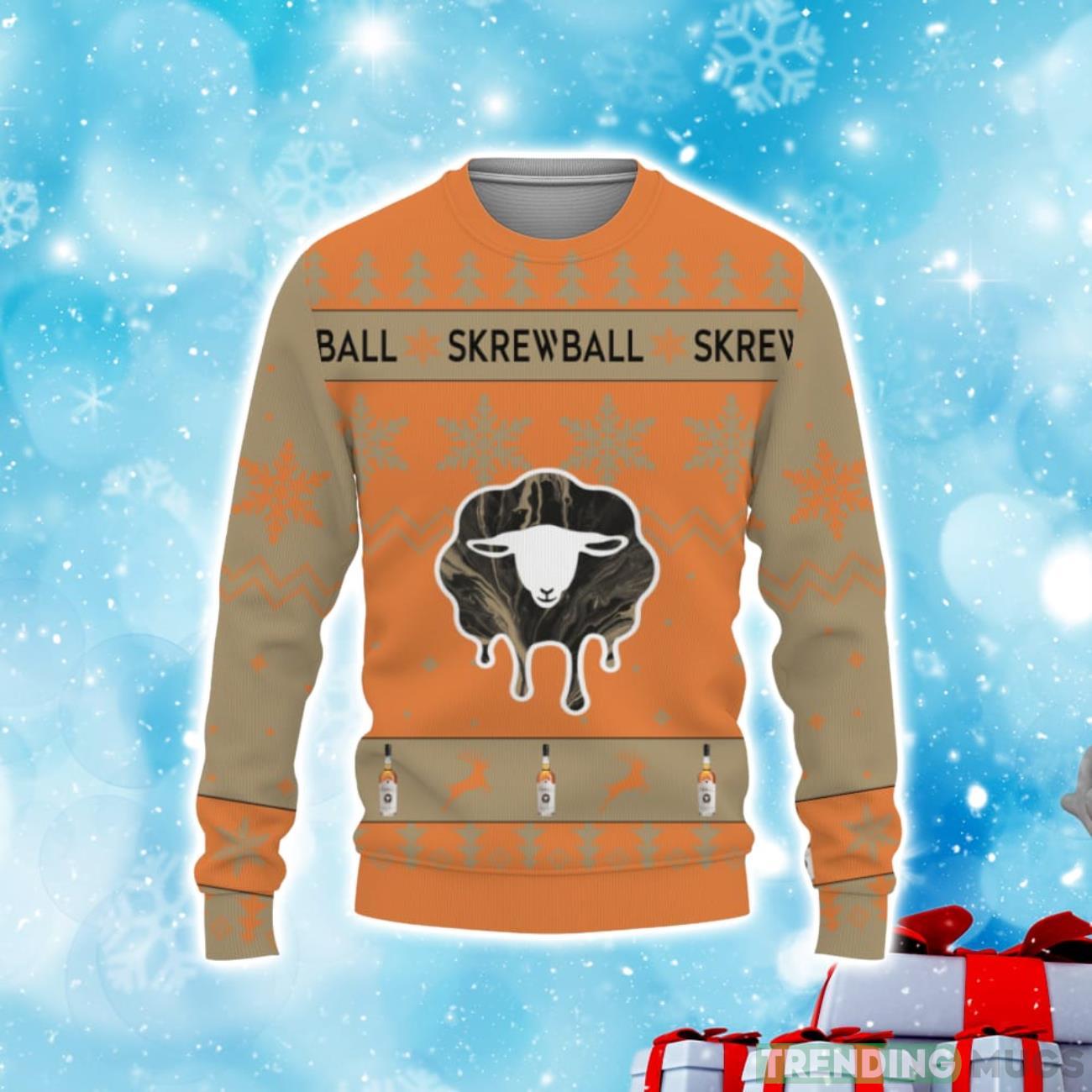 Skrewball Whiskey Merry Christmas Unisex Gift Fan Christmas Sweater Product Photo 1 Skrewball Whiskey Merry Christmas Unisex Gift Fan Christmas Sweater Product Photo 1