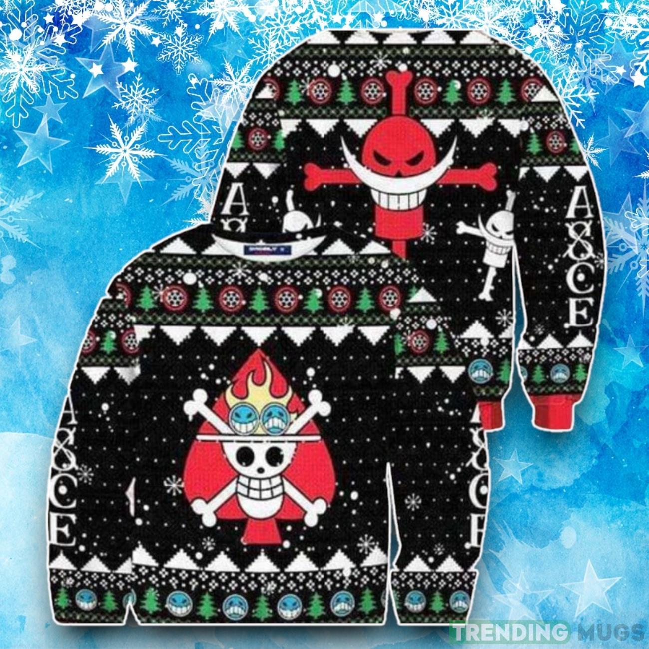 Skull Pirate Ace Ugly Christmas Sweater Product Photo 1 Skull Pirate Ace Ugly Christmas Sweater Product Photo 1