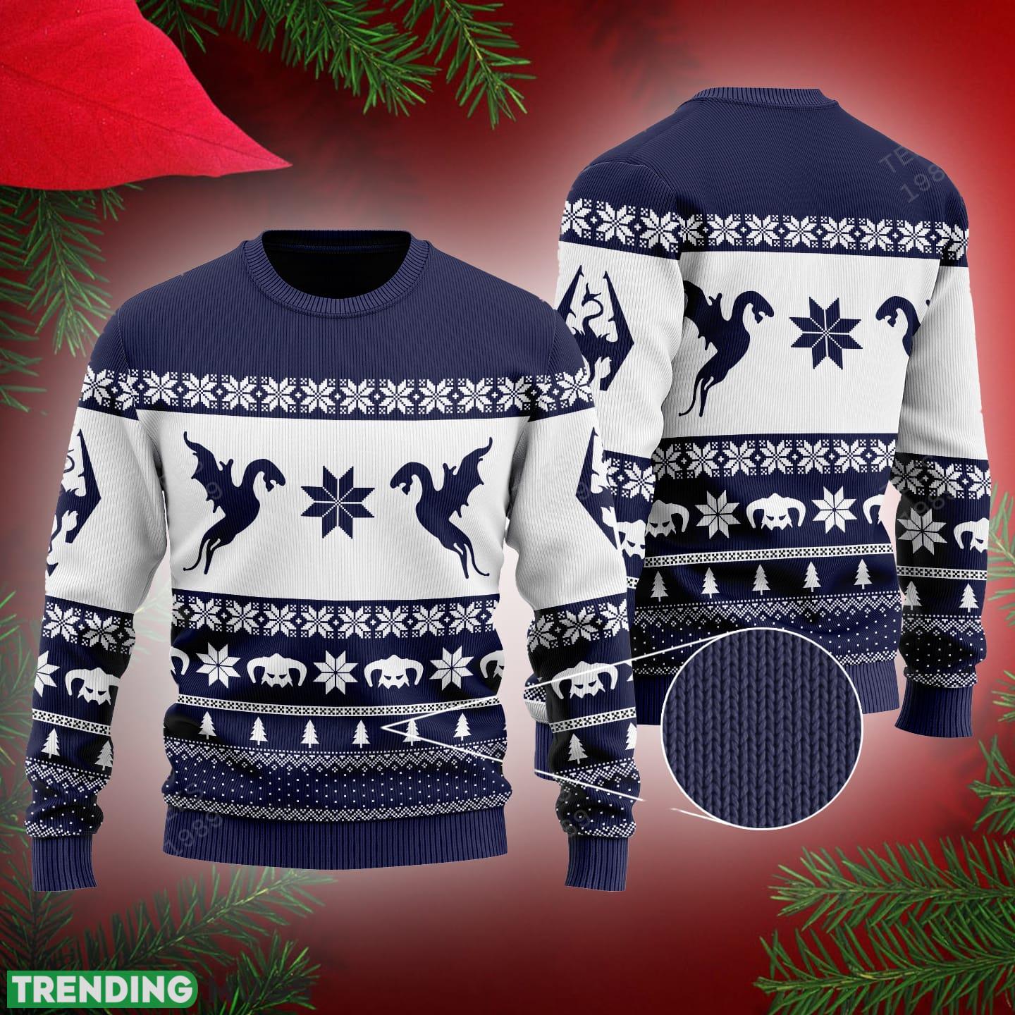 Skyrim Knitted Xmas 3D Sweater Gift Holidays - Skyrim Knitted Xmas 3D Sweater Gift Holidays Skyrim Knitted Xmas 3D Sweater Gift Holidays - Skyrim Knitted Xmas 3D Sweater Gift Holidays