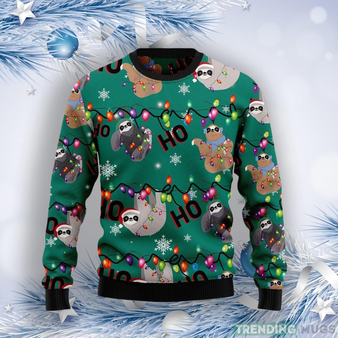 Sloth Hohoho Ugly Christmas Sweater Product Photo 1 Sloth Hohoho Ugly Christmas Sweater Product Photo 1
