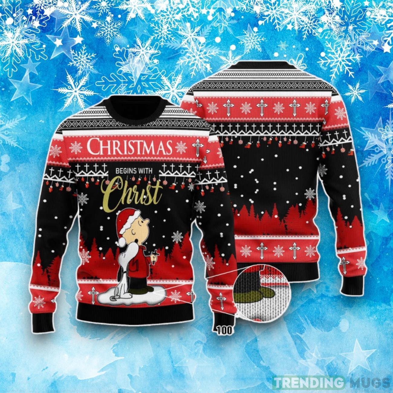 Snoopy And Charlie Brown Ugly Christmas Sweater Product Photo 1 Snoopy And Charlie Brown Ugly Christmas Sweater Product Photo 1
