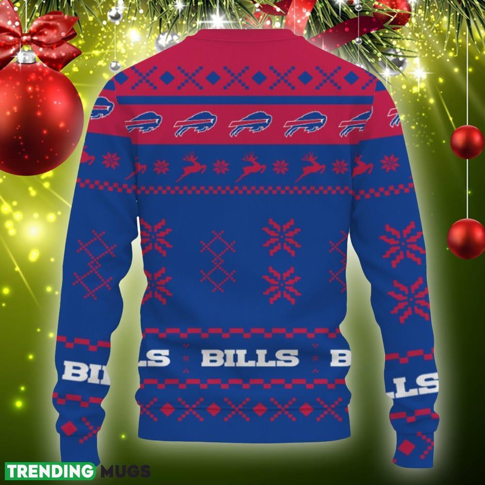 Snow Santa Pattern Logo Buffalo Bills Christmas Tree Ugly Christmas Sweater Gift Holidays 3D Sweater Snow Santa Pattern Logo Buffalo Bills Christmas Tree Ugly Christmas Sweater Gift Holidays 3D Sweater