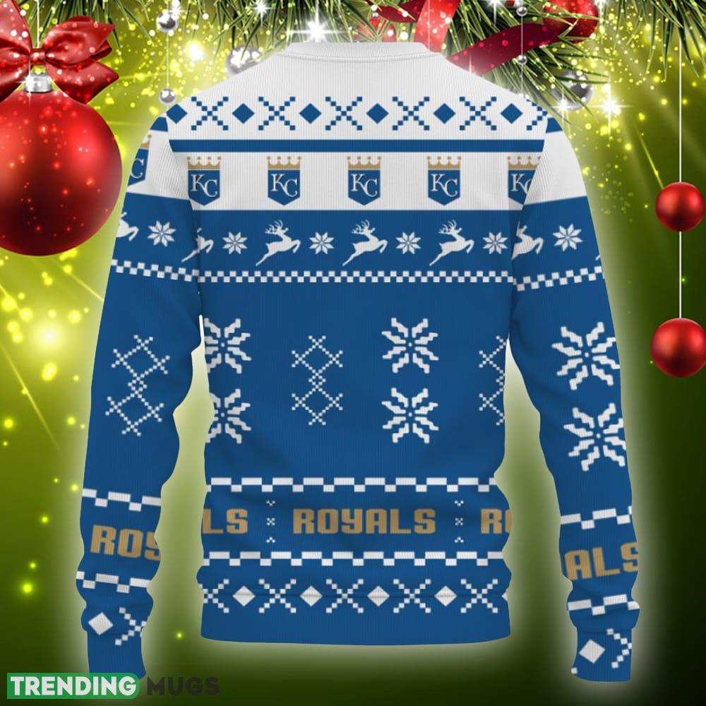 Snow Santa Pattern Logo Kansas City Royals Christmas Tree Ugly Xmas Sweater AOP Gift Holidays 3D Sweater Snow Santa Pattern Logo Kansas City Royals Christmas Tree Ugly Xmas Sweater AOP Gift Holidays 3D Sweater