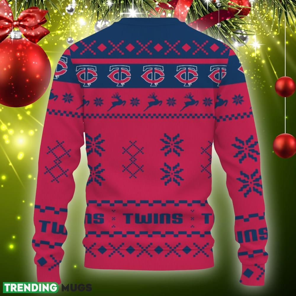 Snow Santa Pattern Logo Minnesota Twins Christmas Tree Knitted Xmas 3D Sweater Gift Holidays 3D Sweater Snow Santa Pattern Logo Minnesota Twins Christmas Tree Knitted Xmas 3D Sweater Gift Holidays 3D Sweater
