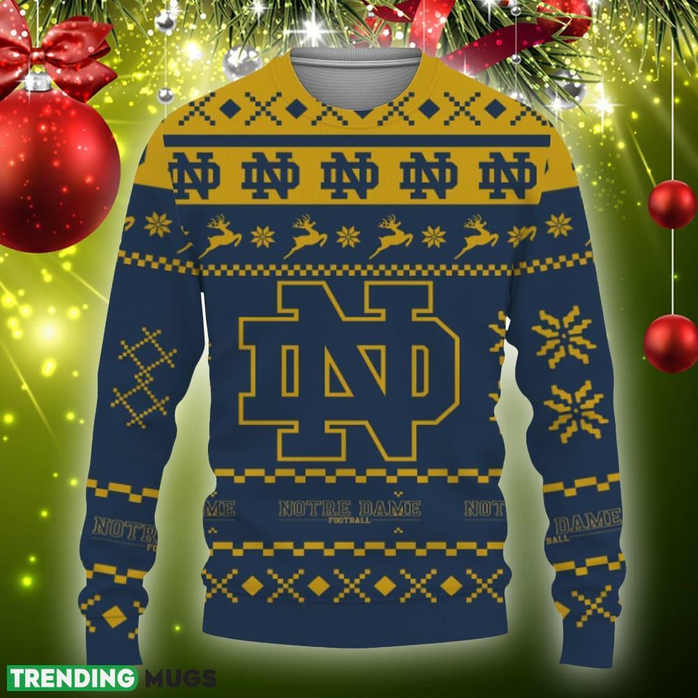 Snow Santa Pattern Logo Notre Dame Fighting Irish Christmas Tree Knitted Xmas Sweater Gift Holidays - Christmas Urly Sweater Snow Santa Pattern Logo Notre Dame Fighting Irish Christmas Tree Gifts Unisex For Fan, Hoodie, Sweatshirt-3D Sweatshirt_3 Snow Santa Pattern Logo Notre Dame Fighting Irish Christmas Tree Knitted Xmas Sweater Gift Holidays - Christmas Urly Sweater Snow Santa Pattern Logo Notre Dame Fighting Irish Christmas Tree Gifts Unisex For Fan, Hoodie, Sweatshirt-3D Sweatshirt_3