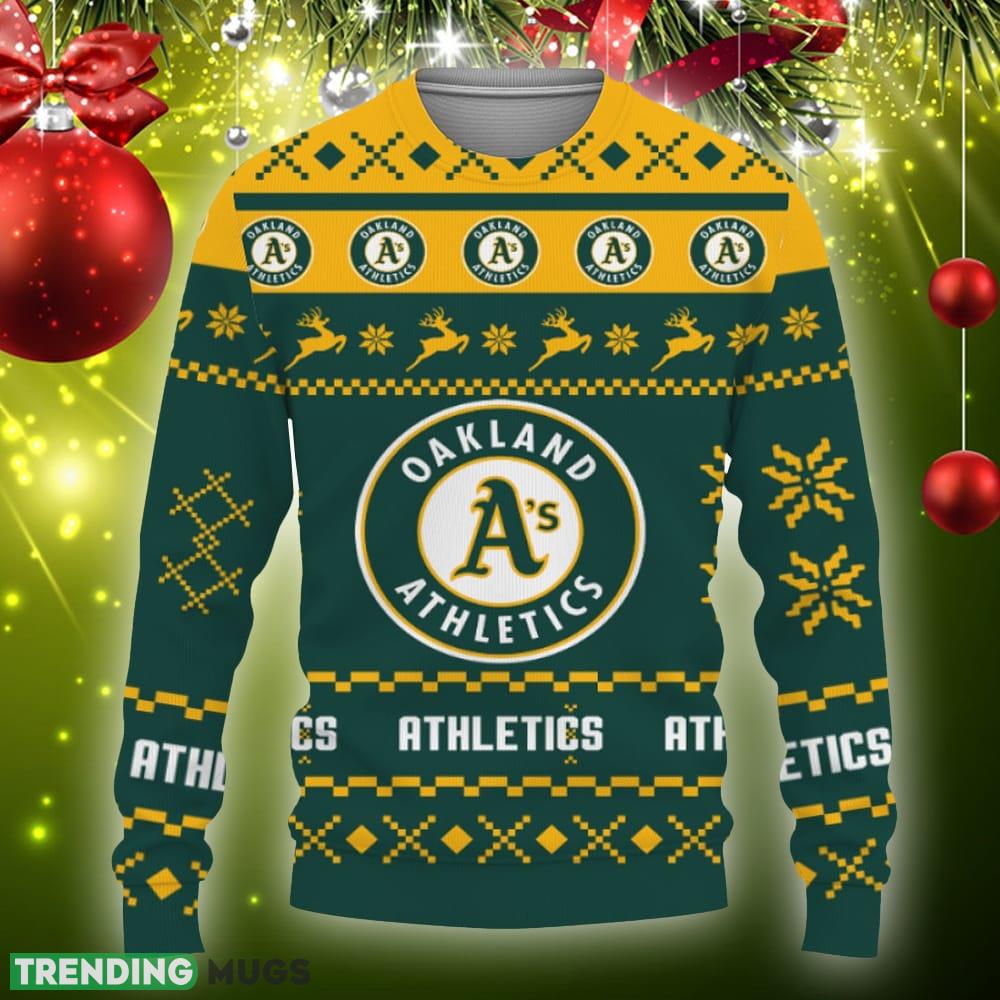 Snow Santa Pattern Logo Oakland Athletics Christmas Tree Ugly Christmas Sweater Gift Holidays - Christmas Urly Sweater Snow Santa Pattern Logo Oakland Athletics Christmas Tree Gifts Unisex For Fan, Hoodie, Sweatshirt-3D Sweatshirt_3 Snow Santa Pattern Logo Oakland Athletics Christmas Tree Ugly Christmas Sweater Gift Holidays - Christmas Urly Sweater Snow Santa Pattern Logo Oakland Athletics Christmas Tree Gifts Unisex For Fan, Hoodie, Sweatshirt-3D Sweatshirt_3