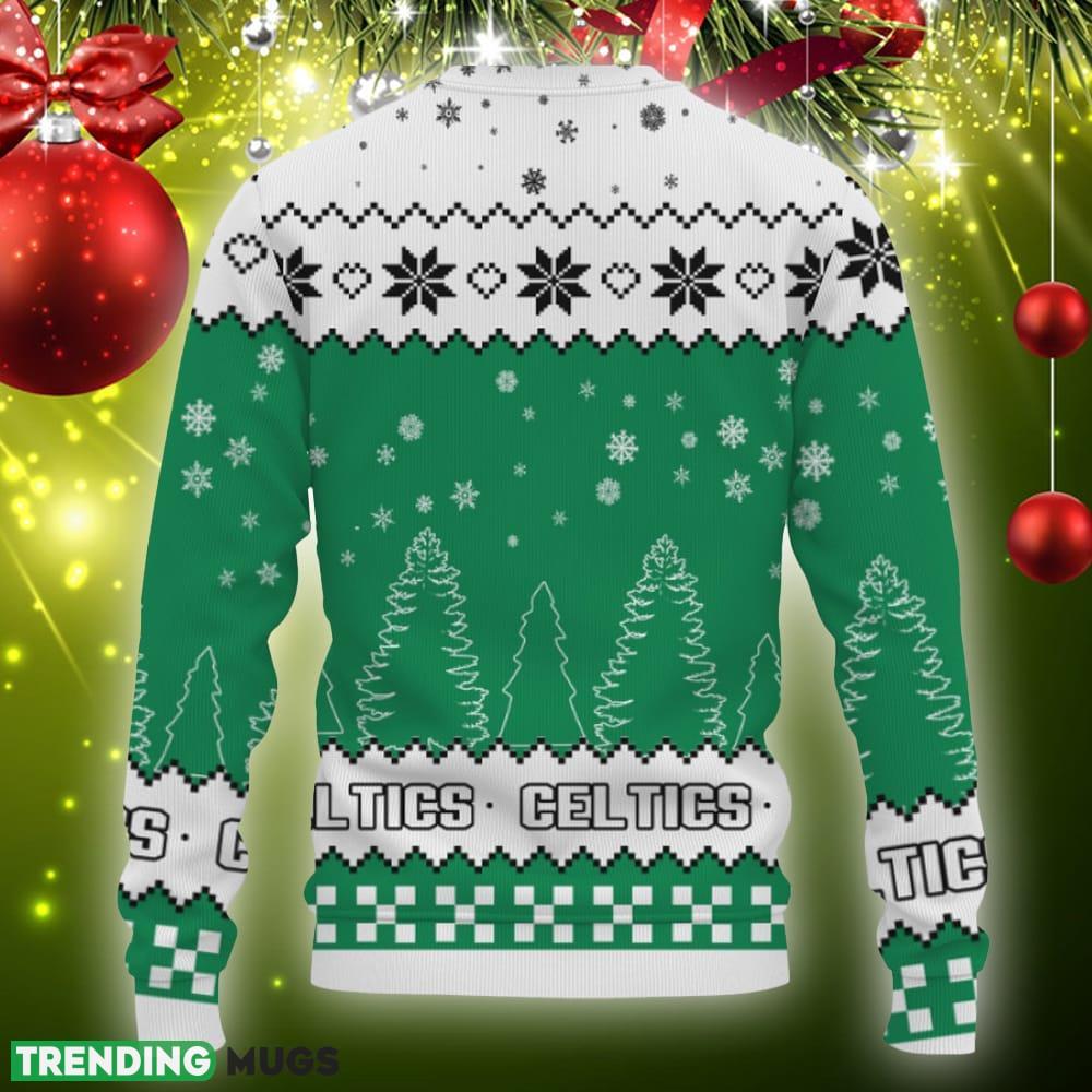 Snow Team Logo Boston Celtics Gifts For Fan Christmas Tree Knitted Christmas 3D Sweater Gift Holidays 3D Sweater Snow Team Logo Boston Celtics Gifts For Fan Christmas Tree Knitted Christmas 3D Sweater Gift Holidays 3D Sweater