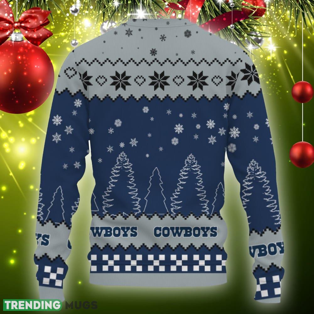Snow Team Logo Dallas Cowboys Gifts For Fan Christmas Tree Knitted Christmas Sweater Gift Holidays 3D Sweater Snow Team Logo Dallas Cowboys Gifts For Fan Christmas Tree Knitted Christmas Sweater Gift Holidays 3D Sweater