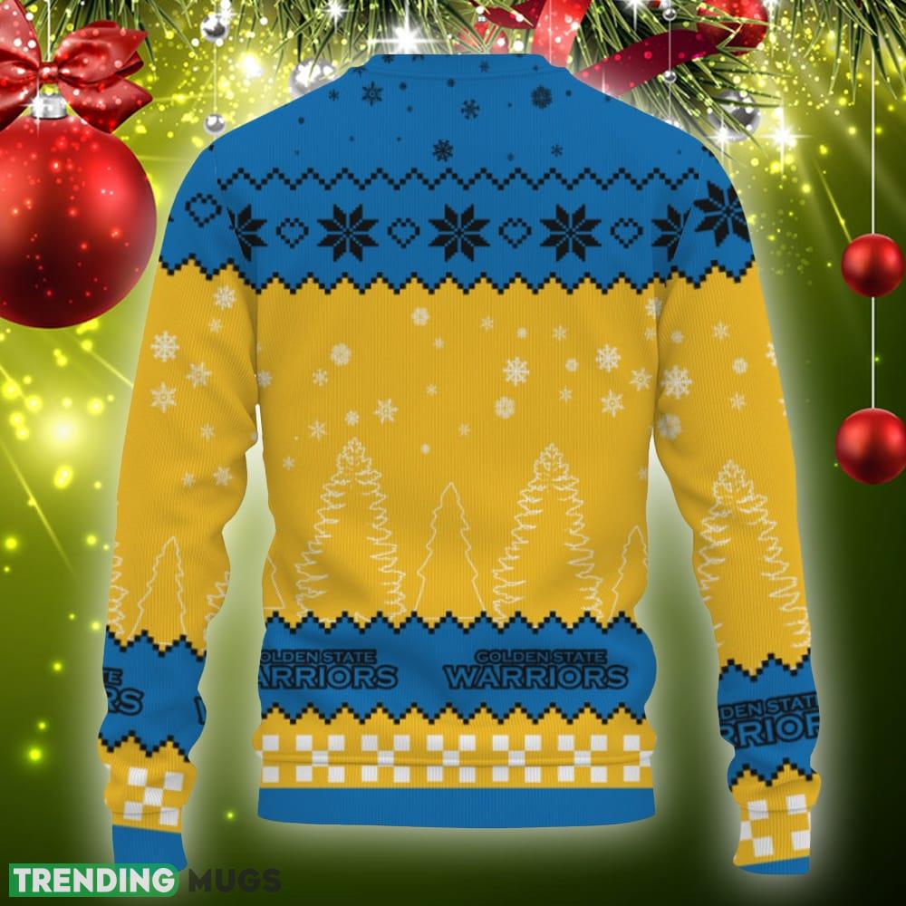 Snow Team Logo Golden State Warriors Gifts For Fan Christmas Tree Knitted Xmas 3D Sweater Gift Holidays 3D Sweater Snow Team Logo Golden State Warriors Gifts For Fan Christmas Tree Knitted Xmas 3D Sweater Gift Holidays 3D Sweater