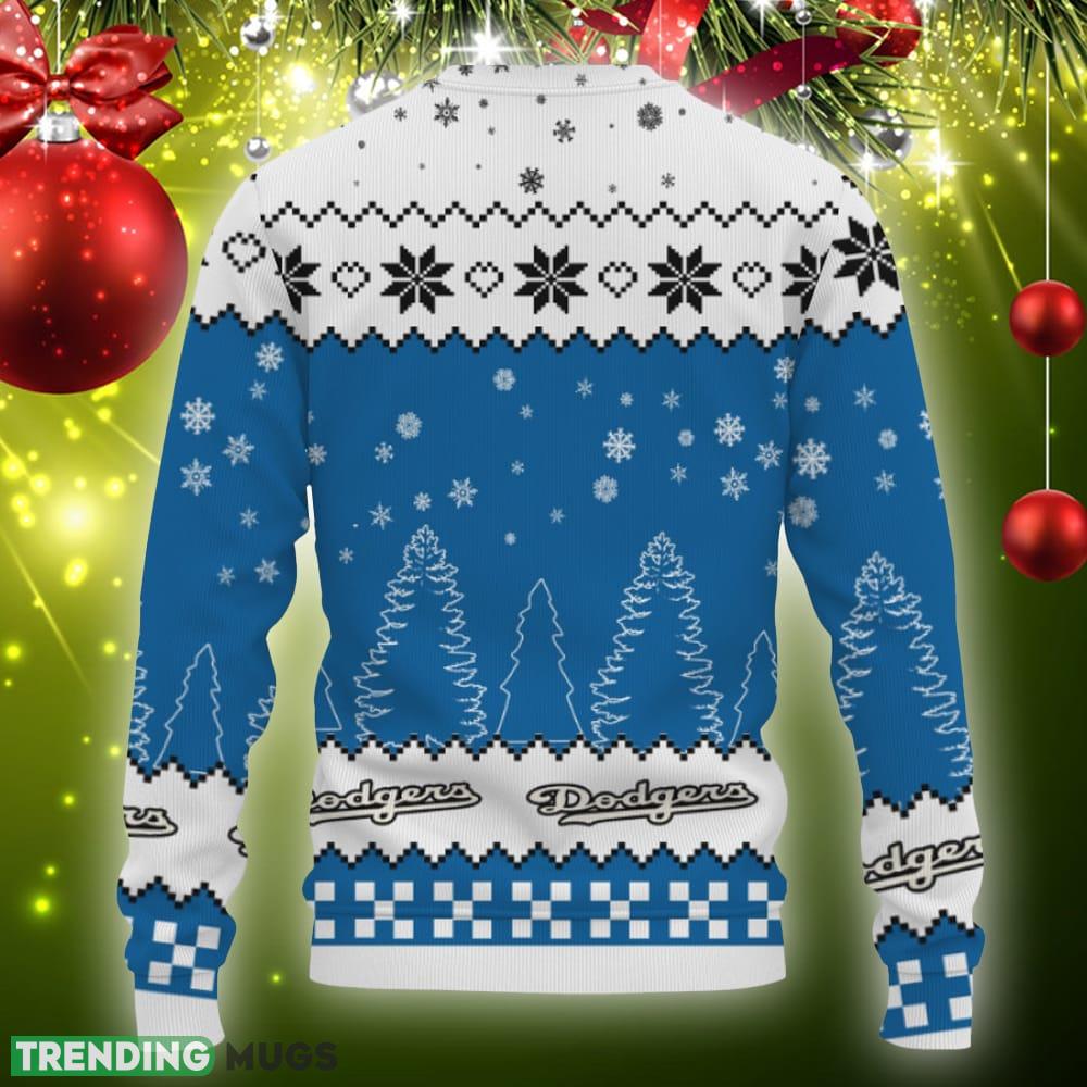 Snow Team Logo Los Angeles Dodgers Gifts For Fan Christmas Tree Knitted Xmas Sweater Gift Holidays 3D Sweater Snow Team Logo Los Angeles Dodgers Gifts For Fan Christmas Tree Knitted Xmas Sweater Gift Holidays 3D Sweater