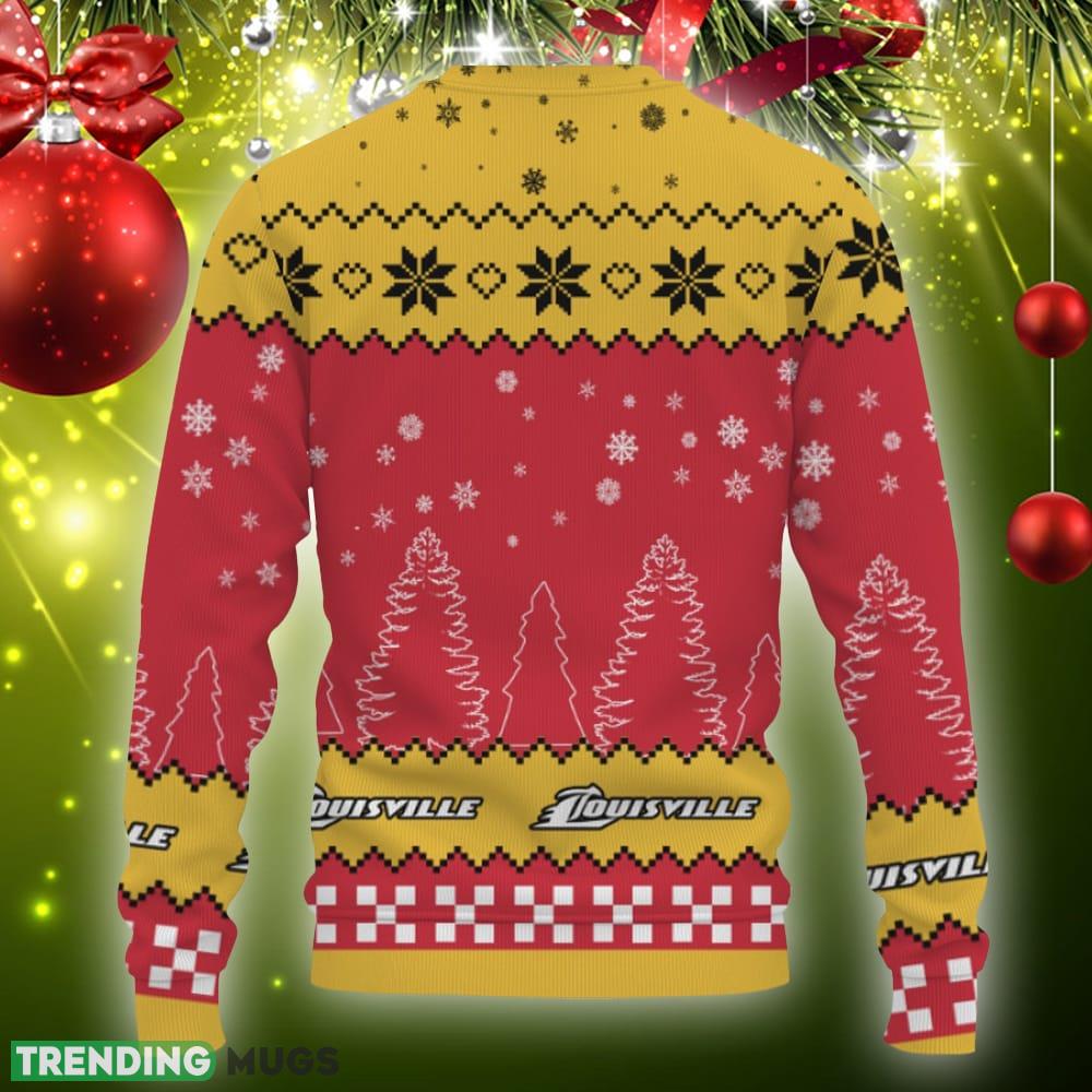Snow Team Logo Louisville Cardinals Gifts For Fan Christmas Tree Ugly Christmas Sweater Gift Holidays 3D Sweater Snow Team Logo Louisville Cardinals Gifts For Fan Christmas Tree Ugly Christmas Sweater Gift Holidays 3D Sweater