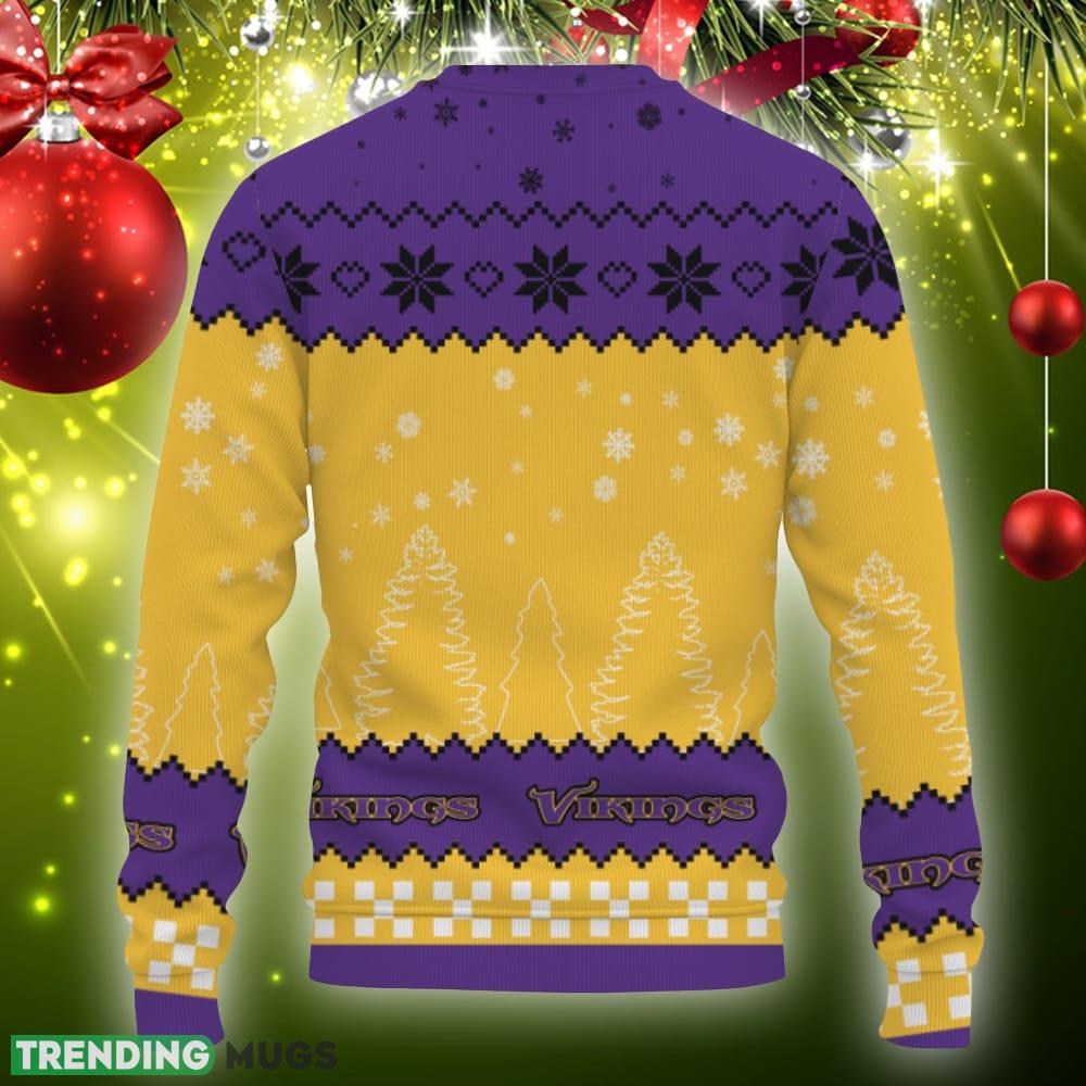 Snow Team Logo Minnesota Vikings Gifts For Fan Christmas Tree Knitted Christmas Sweater Gift Holidays 3D Sweater Snow Team Logo Minnesota Vikings Gifts For Fan Christmas Tree Knitted Christmas Sweater Gift Holidays 3D Sweater