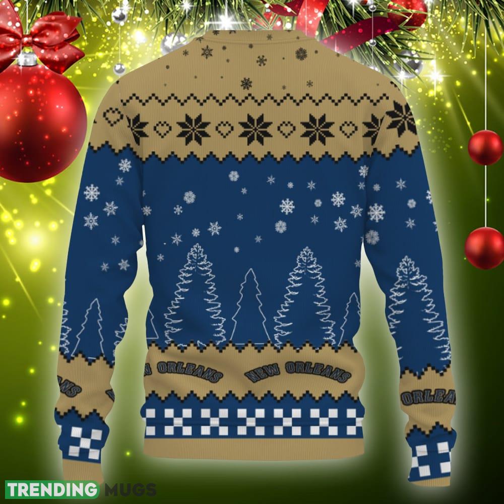 Snow Team Logo New Orlean Pelicans Gifts For Fan Christmas Tree Ugly Xmas Sweater Gift Holidays 3D Sweater Snow Team Logo New Orlean Pelicans Gifts For Fan Christmas Tree Ugly Xmas Sweater Gift Holidays 3D Sweater
