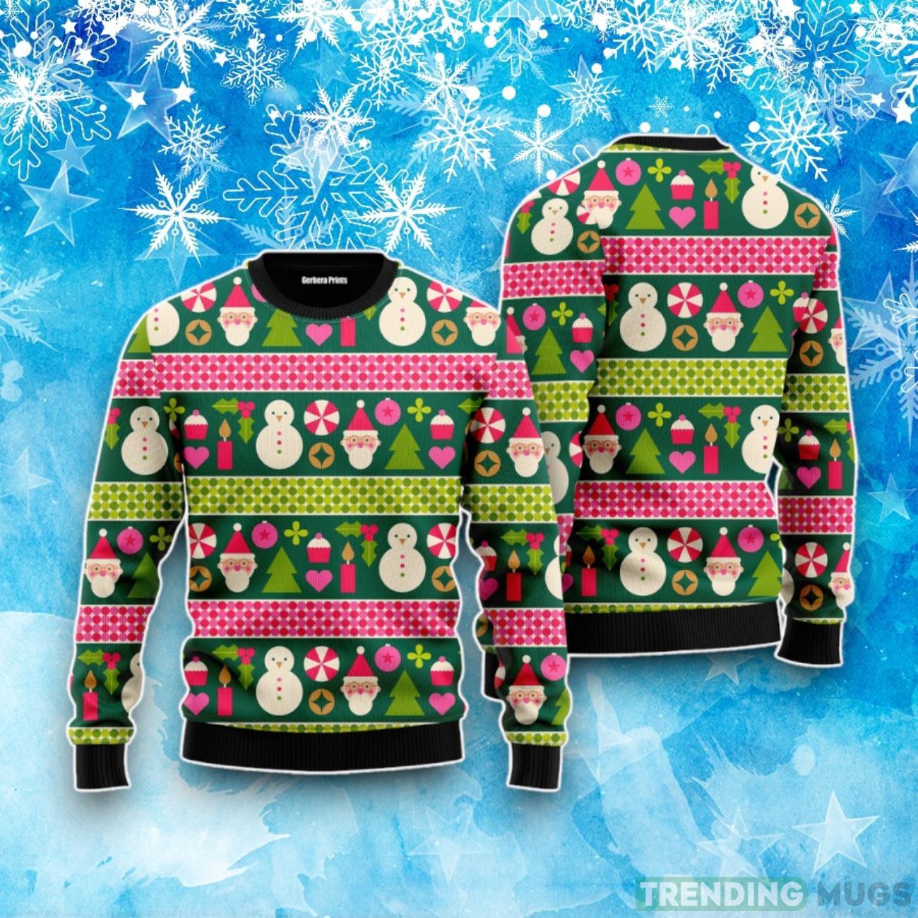 Snowman Santa In Green Ugly Christmas Sweater Product Photo 1 Snowman Santa In Green Ugly Christmas Sweater Product Photo 1