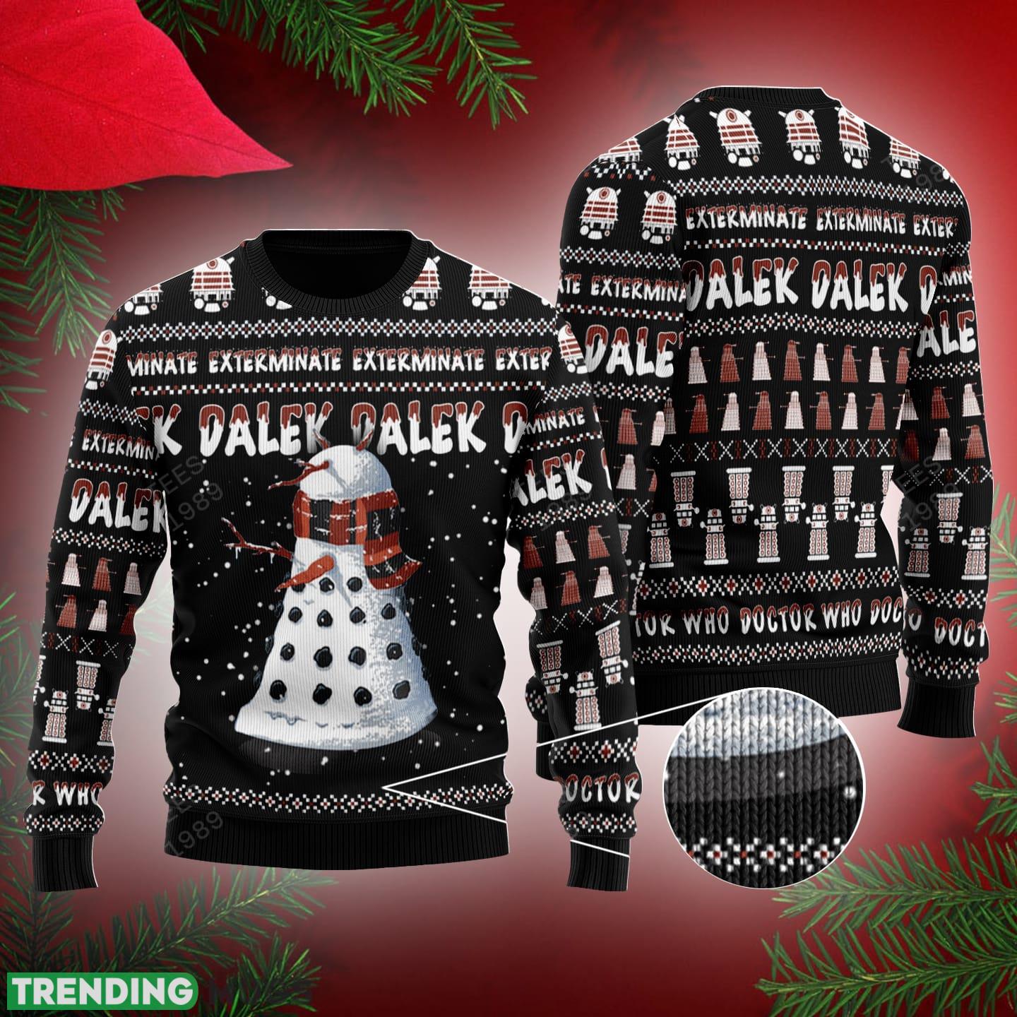 Snowy Dalek Doctor W.ho Knitted Christmas 3D Sweater Gift Holidays - Snowy Dalek Doctor W.ho Knitted Christmas 3D Sweater Gift Holidays Snowy Dalek Doctor W.ho Knitted Christmas 3D Sweater Gift Holidays - Snowy Dalek Doctor W.ho Knitted Christmas 3D Sweater Gift Holidays
