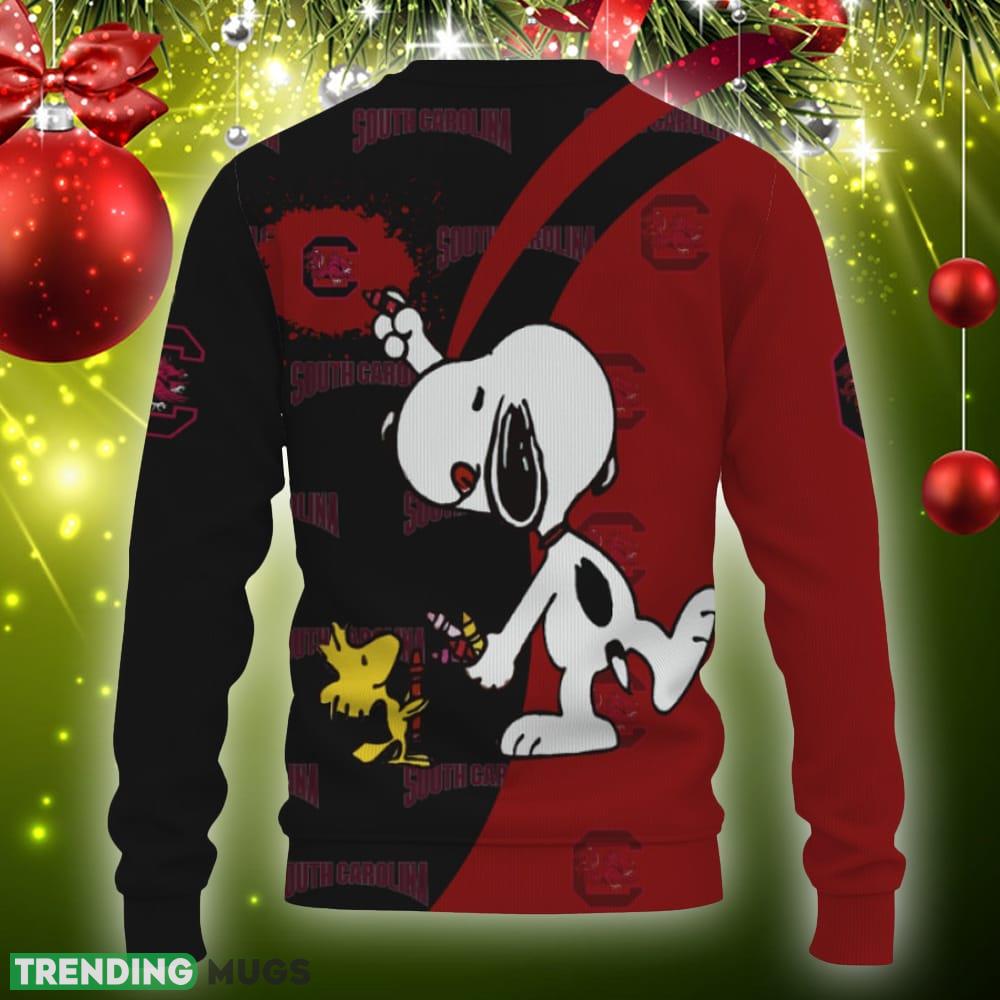 South Carolina Gamecocks Snoopy Cute Heart American Sports Team Knitted Christmas 3D Sweater 3D Sweater South Carolina Gamecocks Snoopy Cute Heart American Sports Team Knitted Christmas 3D Sweater 3D Sweater