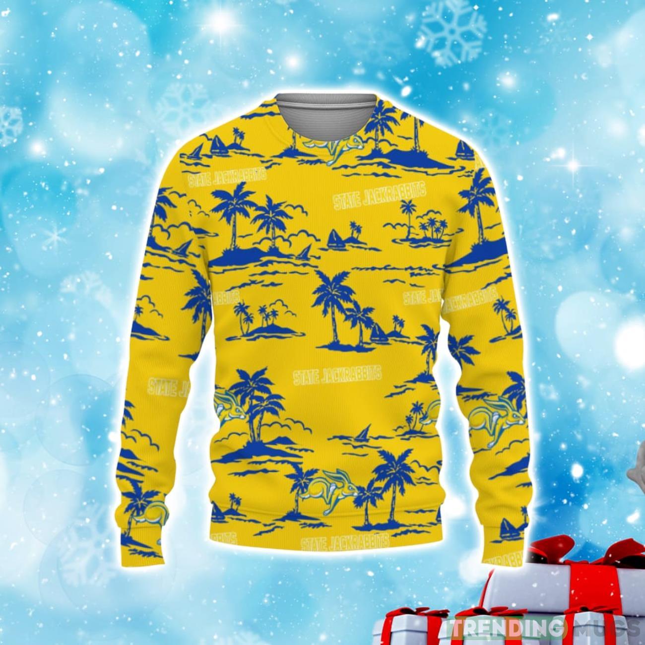 South Dakota State Jackrabbits Hawaiian Aloha Hawaii Beach Christmas Sweater Product Photo 1 South Dakota State Jackrabbits Hawaiian Aloha Hawaii Beach Christmas Sweater Product Photo 1