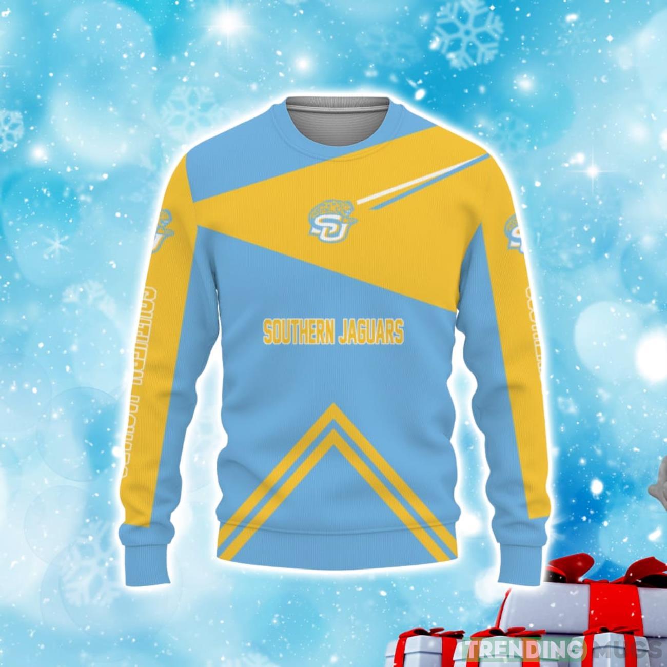 Southern Jaguars Football American Team Champion Gift For Fan Christmas Sweater Product Photo 1 Southern Jaguars Football American Team Champion Gift For Fan Christmas Sweater Product Photo 1