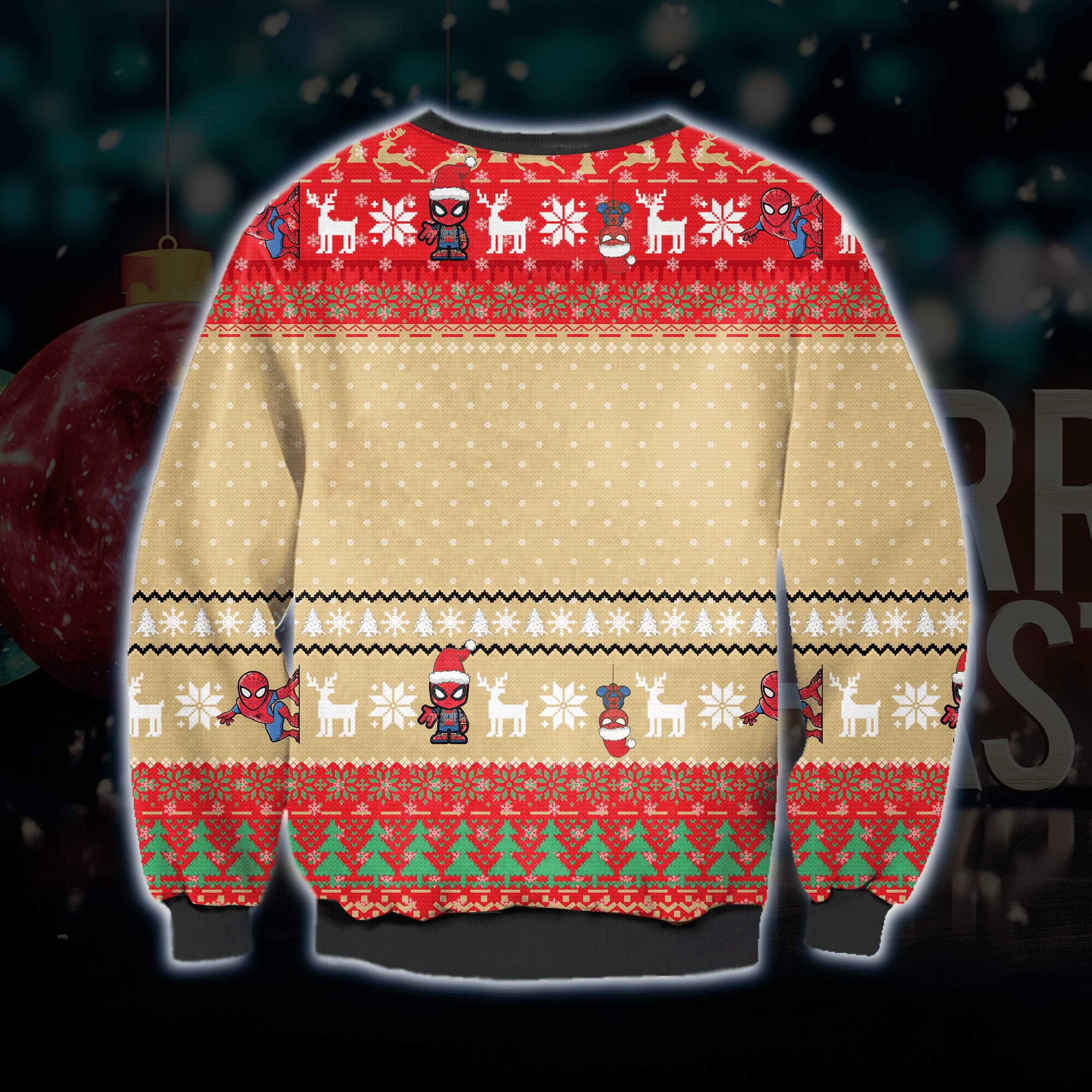 Spider Man Ugly Christmas Sweater Perfect Holiday Gift 3D Sweater Spider Man Ugly Christmas Sweater Perfect Holiday Gift 3D Sweater