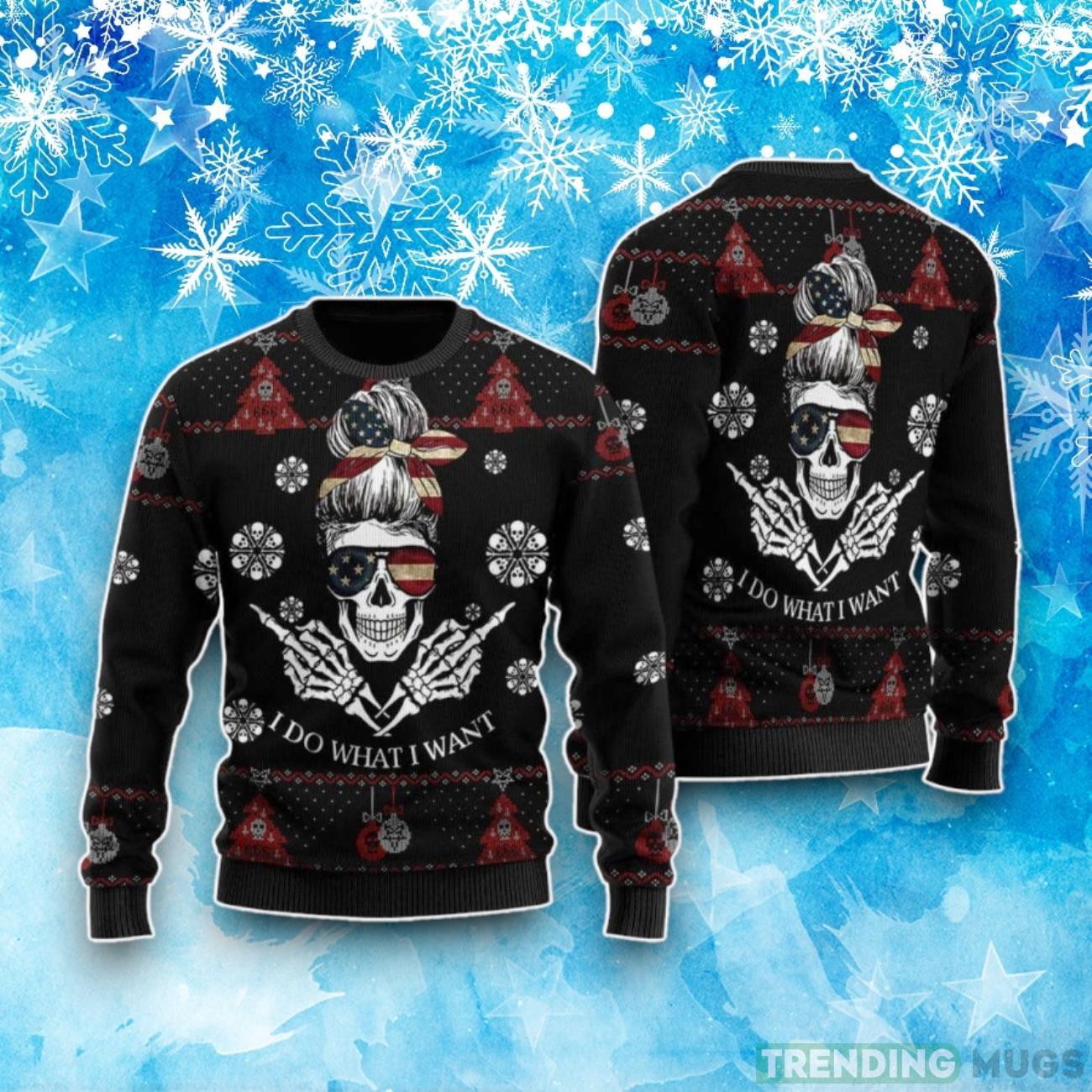 Spooktacular Skull Ugly Christmas Sweater Product Photo 1 Spooktacular Skull Ugly Christmas Sweater Product Photo 1