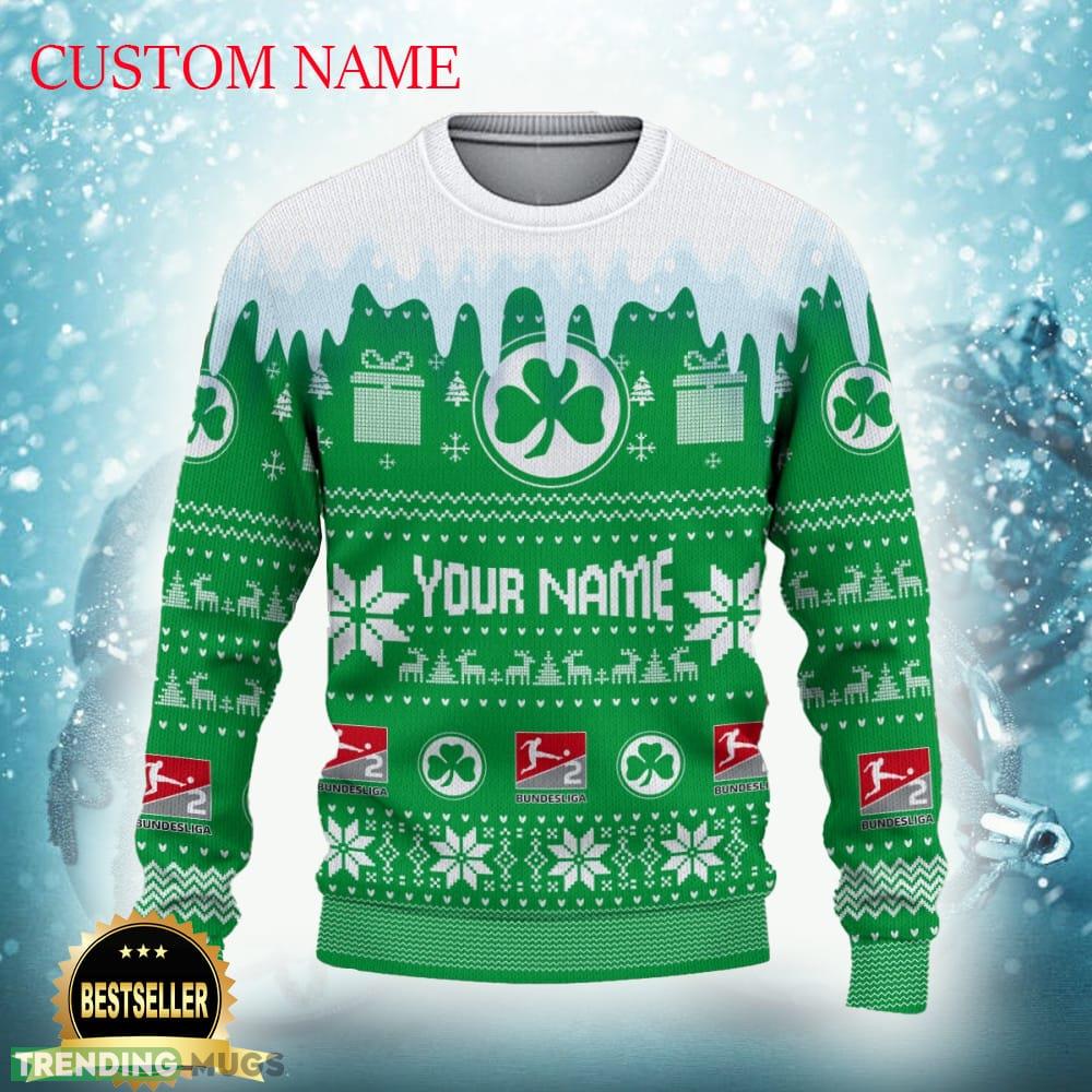SpVgg Greuther Furth Logo Ugly Christmas Sweater New Gift For Men And Women Custom Name - SpVgg Greuther Furth Ugly Christmas Sweater Photo 2 SpVgg Greuther Furth Logo Ugly Christmas Sweater New Gift For Men And Women Custom Name - SpVgg Greuther Furth Ugly Christmas Sweater Photo 2