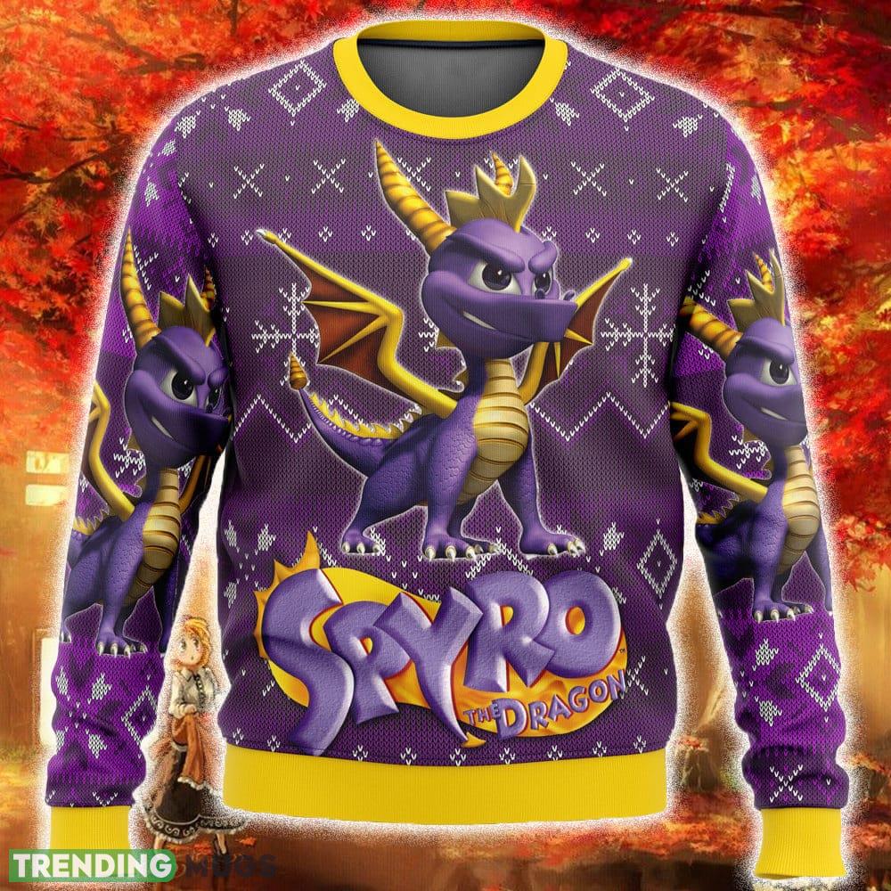 Spyro the Dragon Ugly Christmas Sweater Funny Gift For Men And Women Fans - Spyro the Dragon Ugly Christmas Sweater Funny Gift For Men And Women Fans Spyro the Dragon Ugly Christmas Sweater Funny Gift For Men And Women Fans - Spyro the Dragon Ugly Christmas Sweater Funny Gift For Men And Women Fans