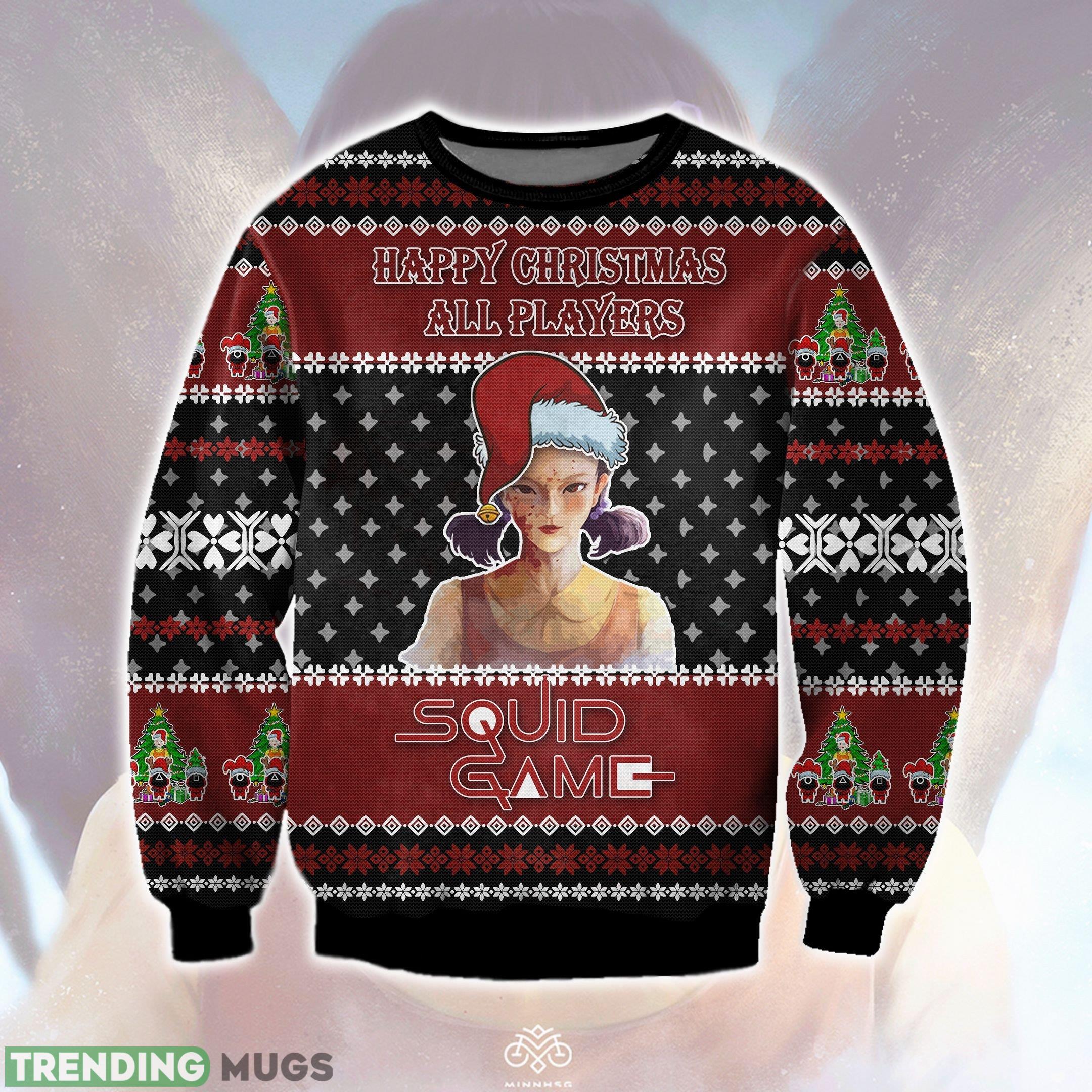 Squid Game Doll Ugly Christmas Sweater Perfect Holiday Gift - Squid Game Doll Ugly Christmas Sweater Perfect Holiday Gift_1 Squid Game Doll Ugly Christmas Sweater Perfect Holiday Gift - Squid Game Doll Ugly Christmas Sweater Perfect Holiday Gift_1