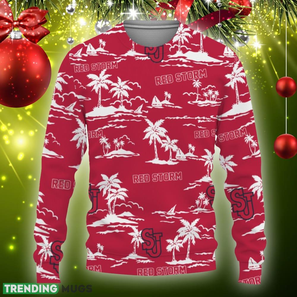 St. John's Red Storm Aloha Hawaii Beach Ugly Xmas Sweater Gift Holidays 3D Sweater St. John's Red Storm Aloha Hawaii Beach Ugly Xmas Sweater Gift Holidays - St. John' 's Red Storm Hawaiian Aloha Hawaii Beach-3D Sweatshirt_3