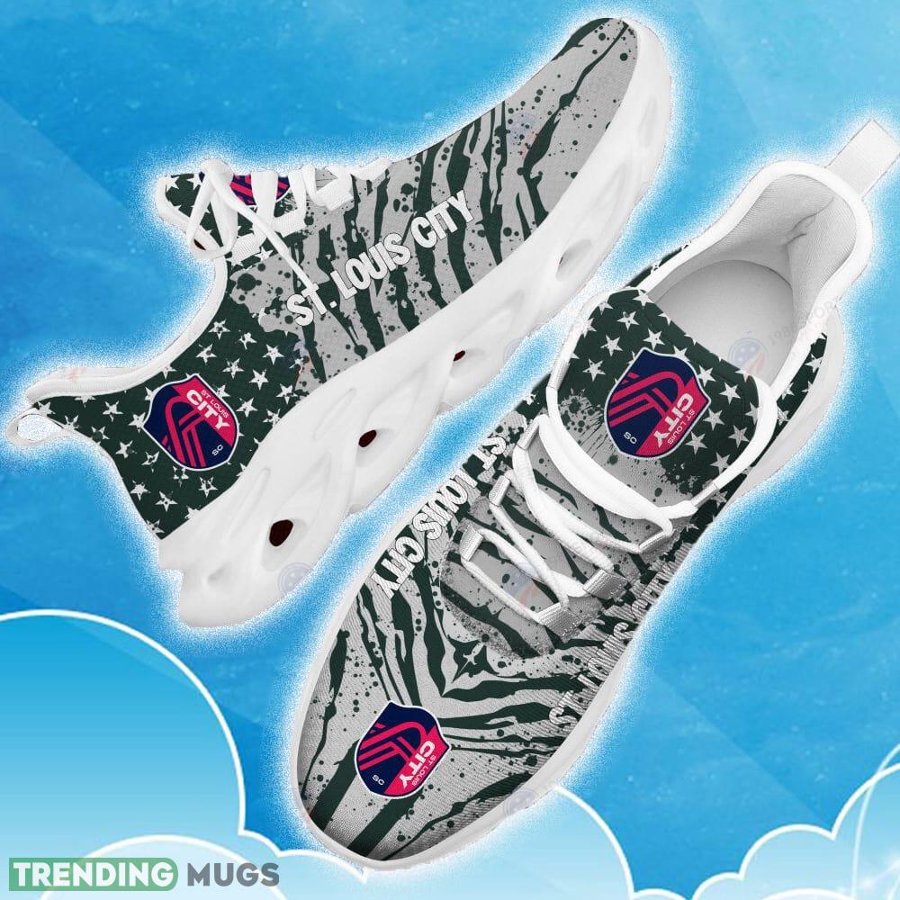 St. Louis City SC Green New Chunky Shoes Camo Logo Printed For Men And Women Gift Fans Max Soul Sneakers - St. Louis City SC Clunky Sneakers Photo 16 St. Louis City SC Green New Chunky Shoes Camo Logo Printed For Men And Women Gift Fans Max Soul Sneakers - St. Louis City SC Clunky Sneakers Photo 16