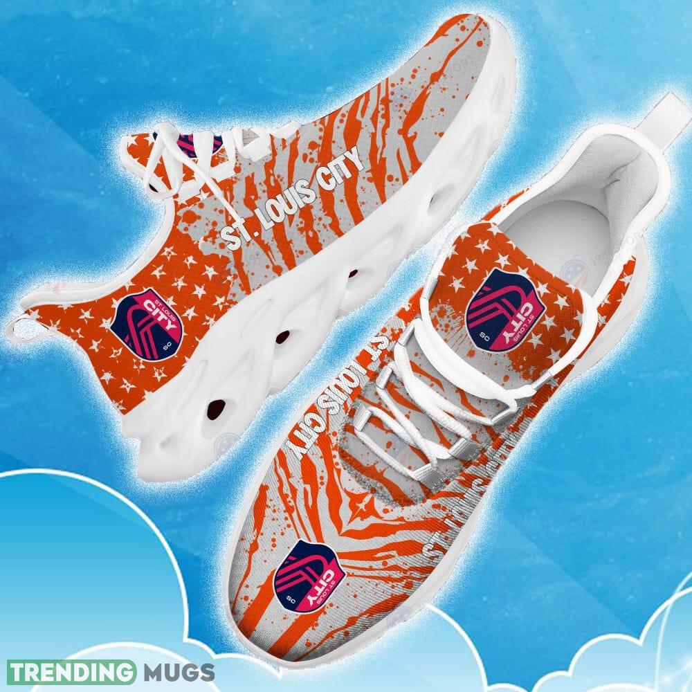 St. Louis City SC Orange New Chunky Shoes Camo Logo Printed For Men And Women Gift Fans Max Soul Sneakers - St. Louis City SC Clunky Sneakers Photo 18 St. Louis City SC Orange New Chunky Shoes Camo Logo Printed For Men And Women Gift Fans Max Soul Sneakers - St. Louis City SC Clunky Sneakers Photo 18
