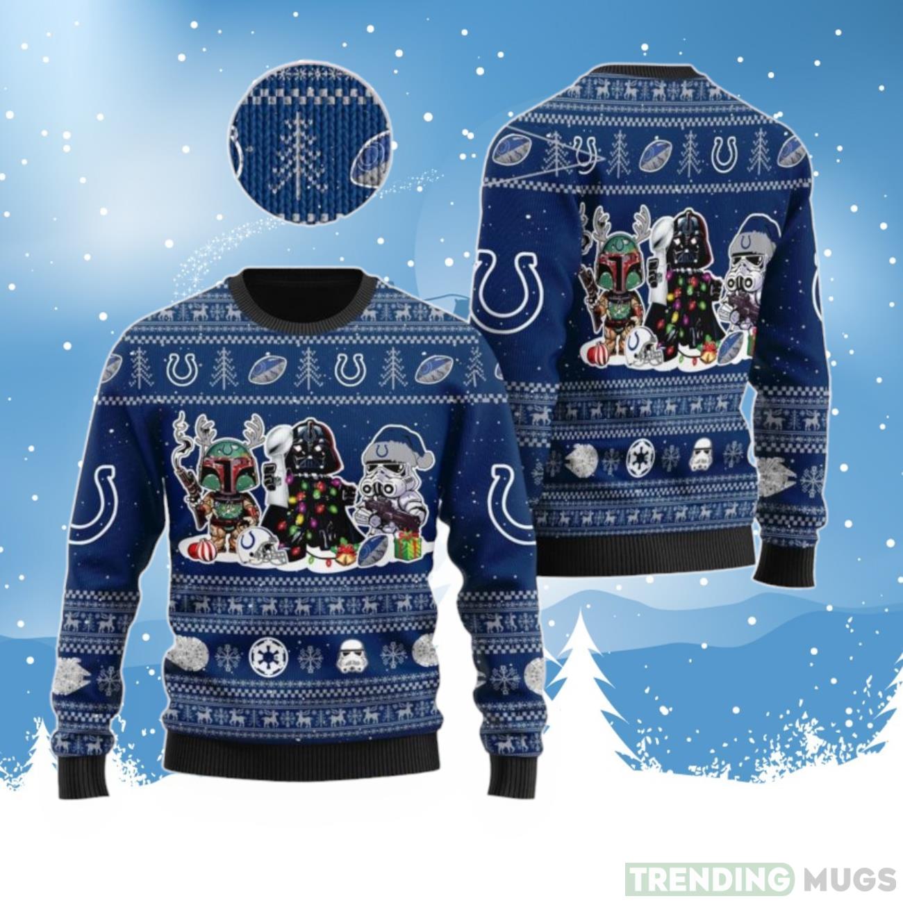 Star Wars Navy Ugly Christmas Sweater Product Photo 1 Star Wars Navy Ugly Christmas Sweater Product Photo 1