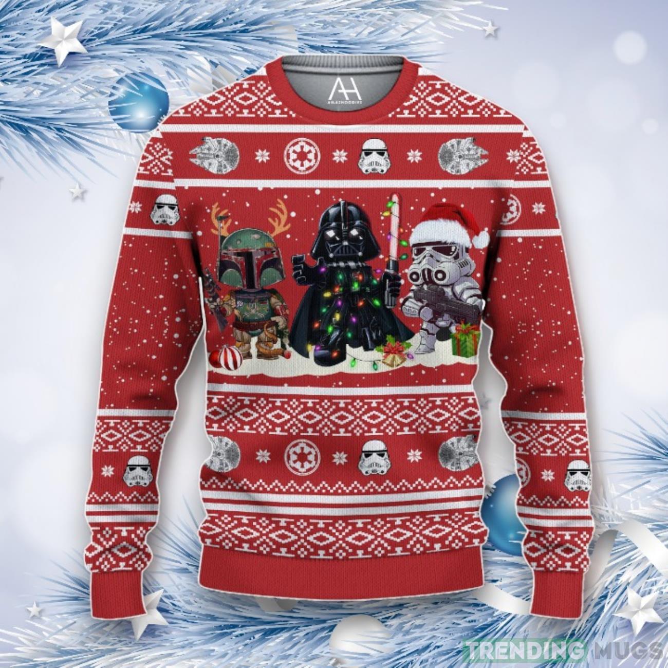 Star Wars Ugly Christmas Sweater For Men Women 3D For Fans Product Photo 1 Star Wars Ugly Christmas Sweater For Men Women 3D For Fans Product Photo 1