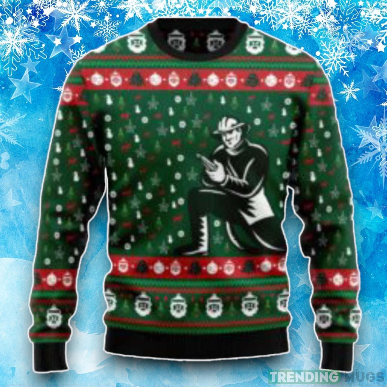 Stay Festive With Our Awesome Firefighter Ugly Ugly Christmas Sweater Product Photo 1 Stay Festive With Our Awesome Firefighter Ugly Ugly Christmas Sweater Product Photo 1