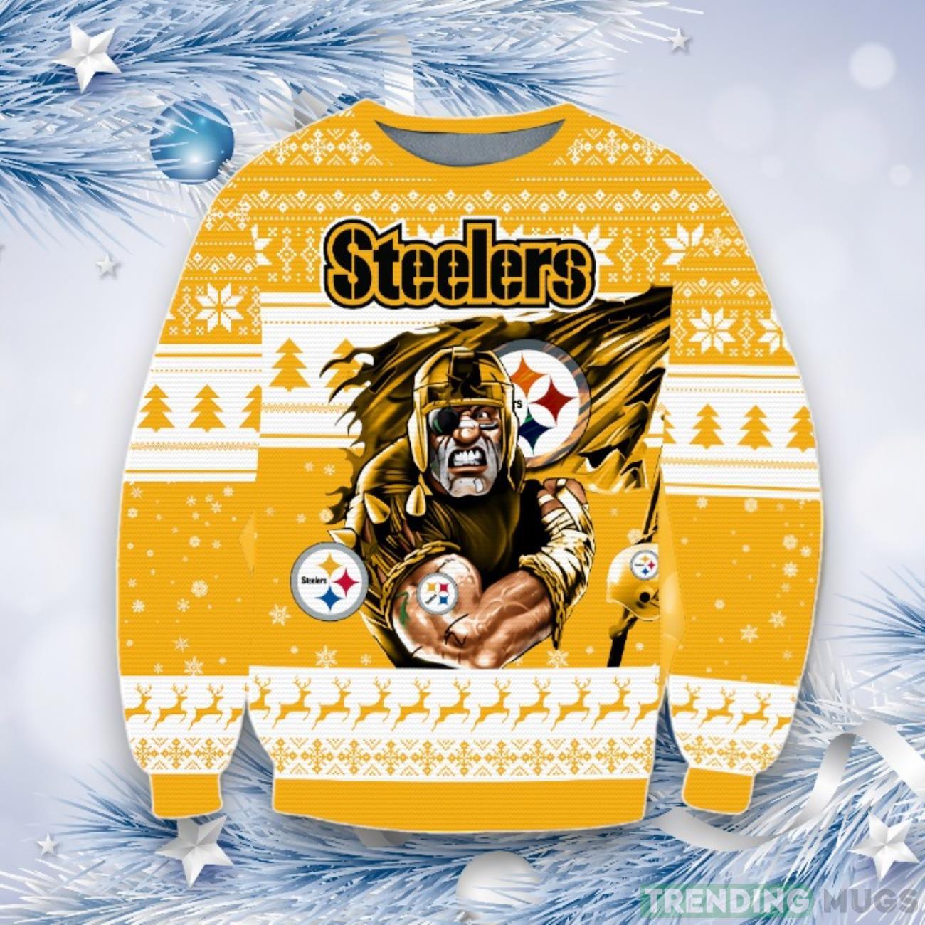Steelers Ugly Christmas Sweater For Men Women Product Photo 1 Steelers Ugly Christmas Sweater For Men Women Product Photo 1