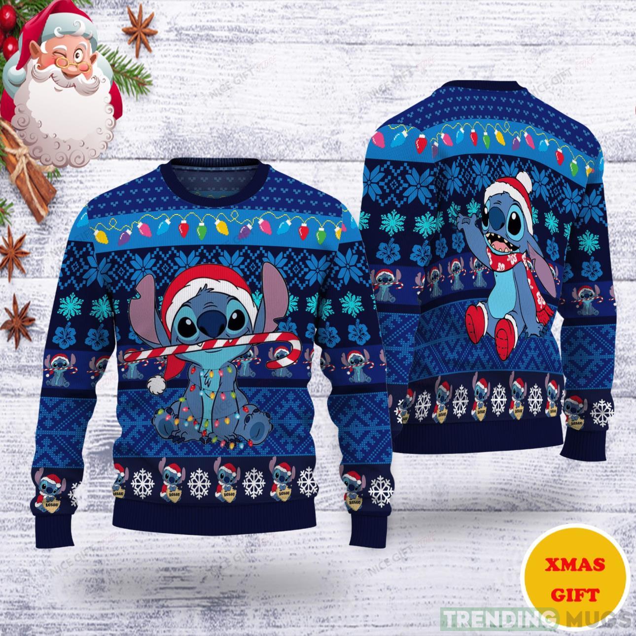 Stitch Christmas Christmas AOP Sweater Product Photo 1 Stitch Christmas Christmas AOP Sweater Product Photo 1