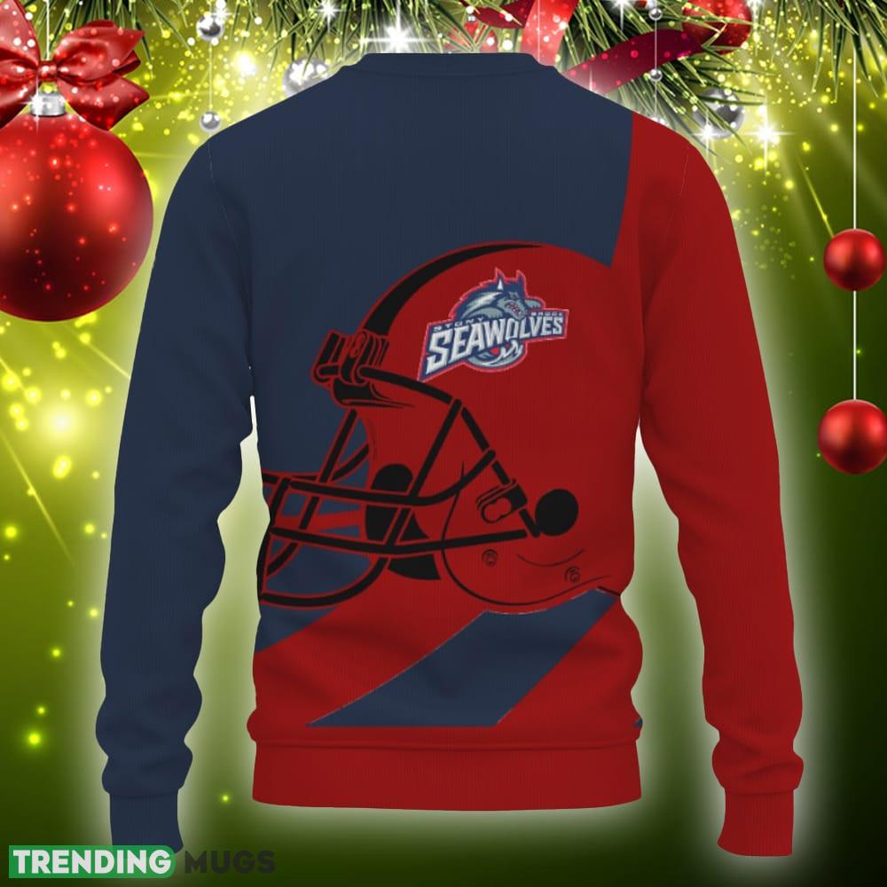 Stony Brook Seawolves Go to Champion 2023 Knitted Christmas Sweater Gift Holidays 3D Sweater Stony Brook Seawolves Go to Champion 2023 Knitted Christmas Sweater Gift Holidays 3D Sweater