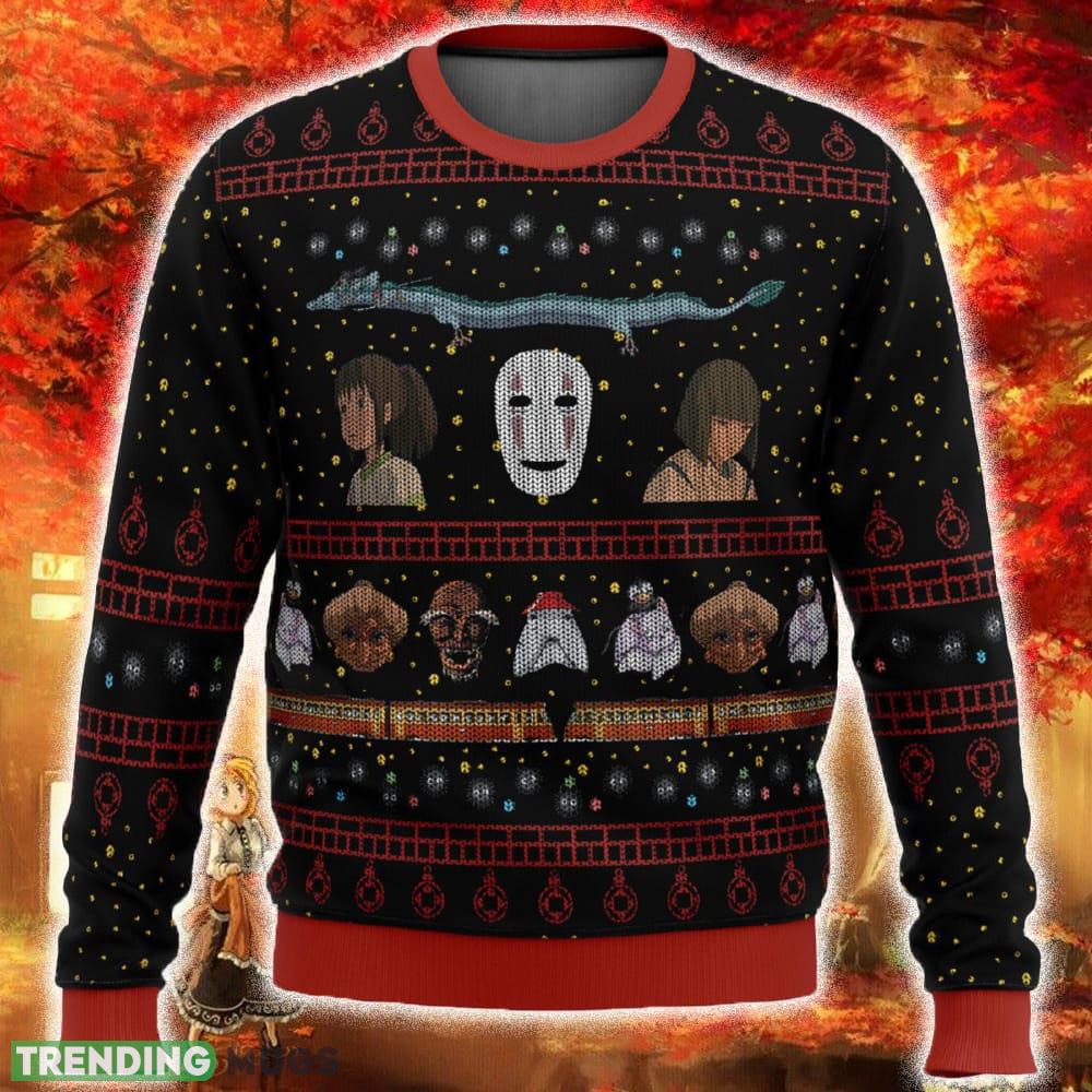 Studio Ghibli No Face Spirited Away Ugly Christmas Sweater Funny Gift For Men And Women Fans - Studio Ghibli No Face Spirited Away Ugly Christmas Sweater Funny Gift For Men And Women Fans Studio Ghibli No Face Spirited Away Ugly Christmas Sweater Funny Gift For Men And Women Fans - Studio Ghibli No Face Spirited Away Ugly Christmas Sweater Funny Gift For Men And Women Fans