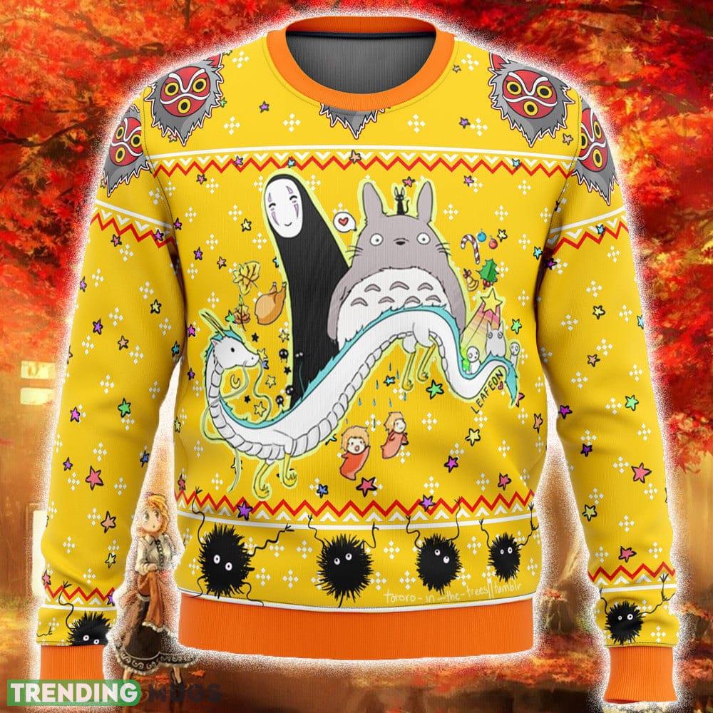 Studio Ghibli Yellow Ugly Christmas Sweater Funny Gift For Men And Women Fans - Studio Ghibli Yellow Ugly Christmas Sweater Funny Gift For Men And Women Fans Studio Ghibli Yellow Ugly Christmas Sweater Funny Gift For Men And Women Fans - Studio Ghibli Yellow Ugly Christmas Sweater Funny Gift For Men And Women Fans