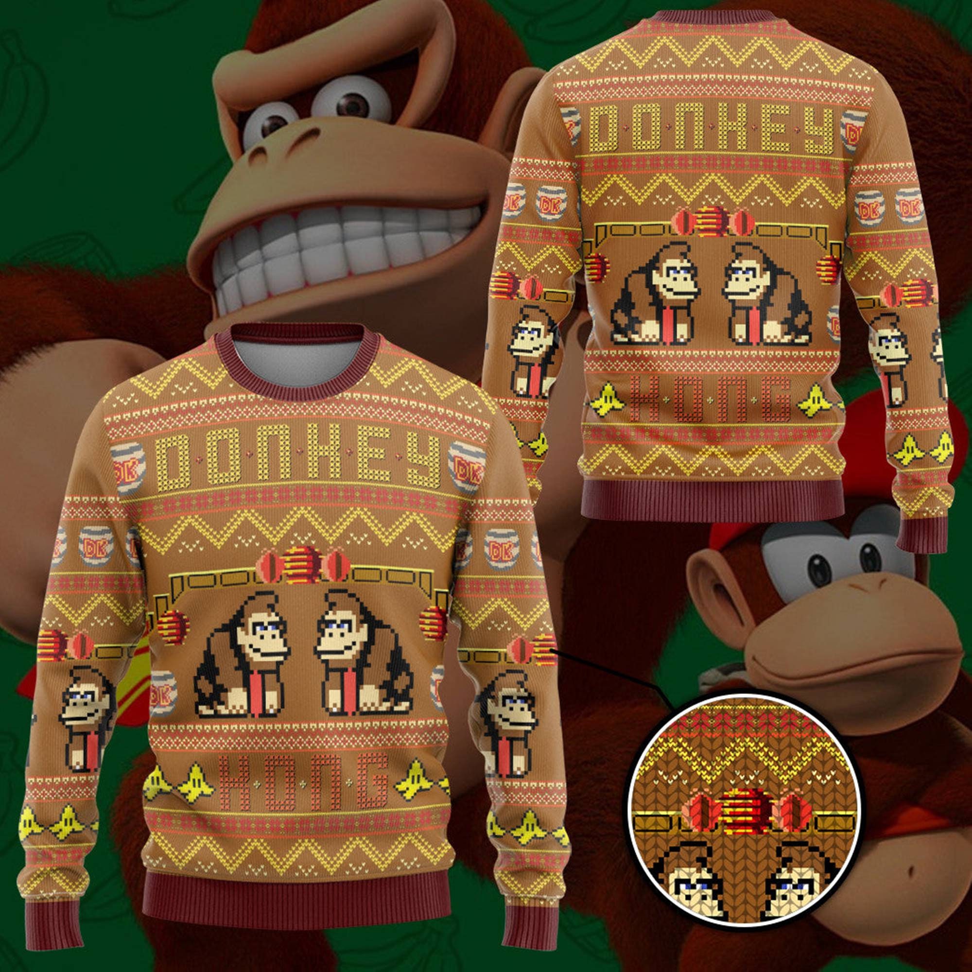 Super Mario Donkey Kong Ugly Super Mario Donkey Kong Ugly Sweater Cute Bowser Mario Bros Video Game Xmas - 271123-083318 Super Mario Donkey Kong Ugly Super Mario Donkey Kong Ugly Sweater Cute Bowser Mario Bros Video Game Xmas - 271123-083318